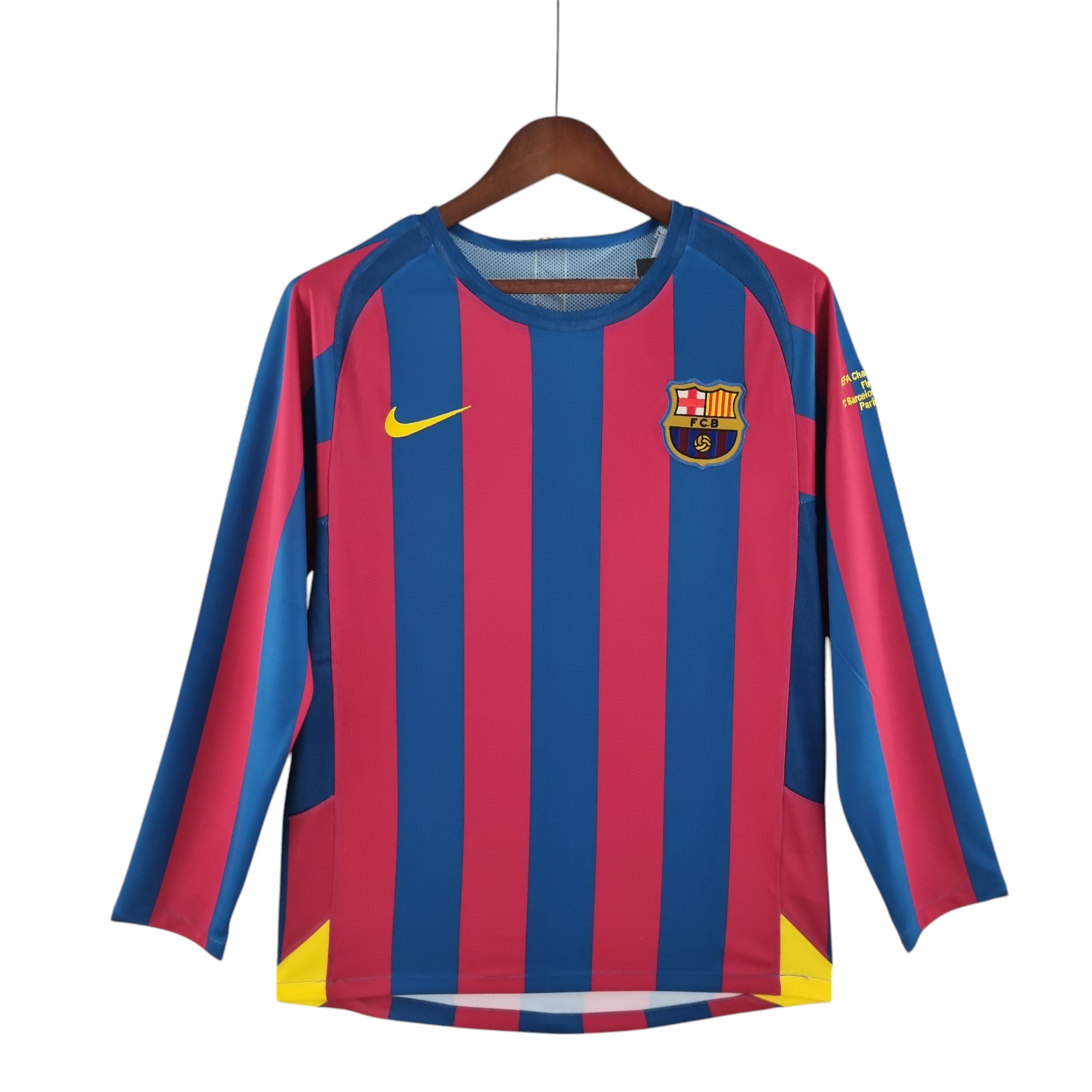 FC Barcelona Football Club Home 2005-06 L/S Retro Classic Vintage Soccer Calcio Fútbol Fußball Shirt Jersey Camiseta Malliot Maglia Trikot BNWT