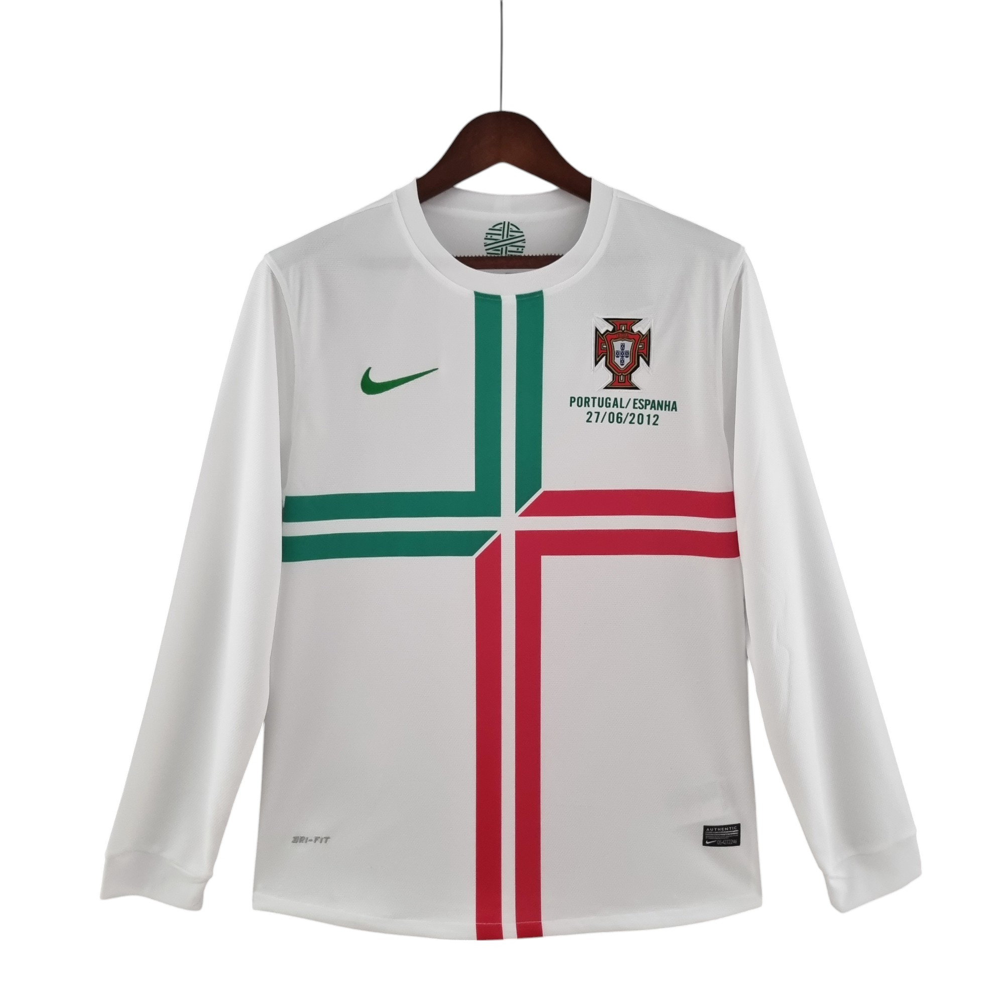 Portugal national football team Away 2012 L/S Retro Classic Vintage Soccer Calcio Fútbol Fußball Shirt Jersey Camiseta Malliot Maglia Trikot BNWT
