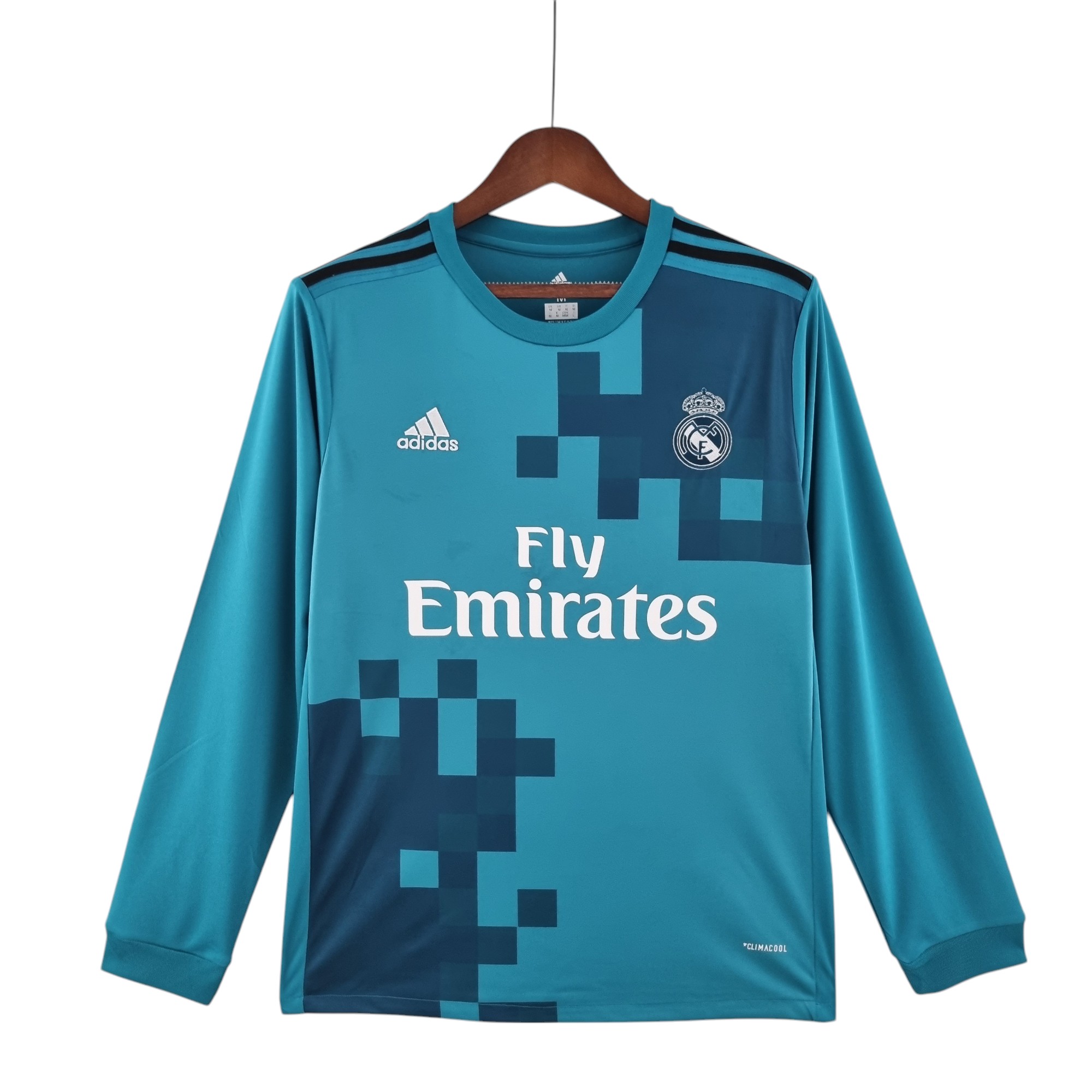 Real Madrid Football Club Third Away 2017-18 L/S Retro Classic Vintage Soccer Calcio Fútbol Fußball Shirt Jersey Camiseta Malliot Maglia Trikot BNWT