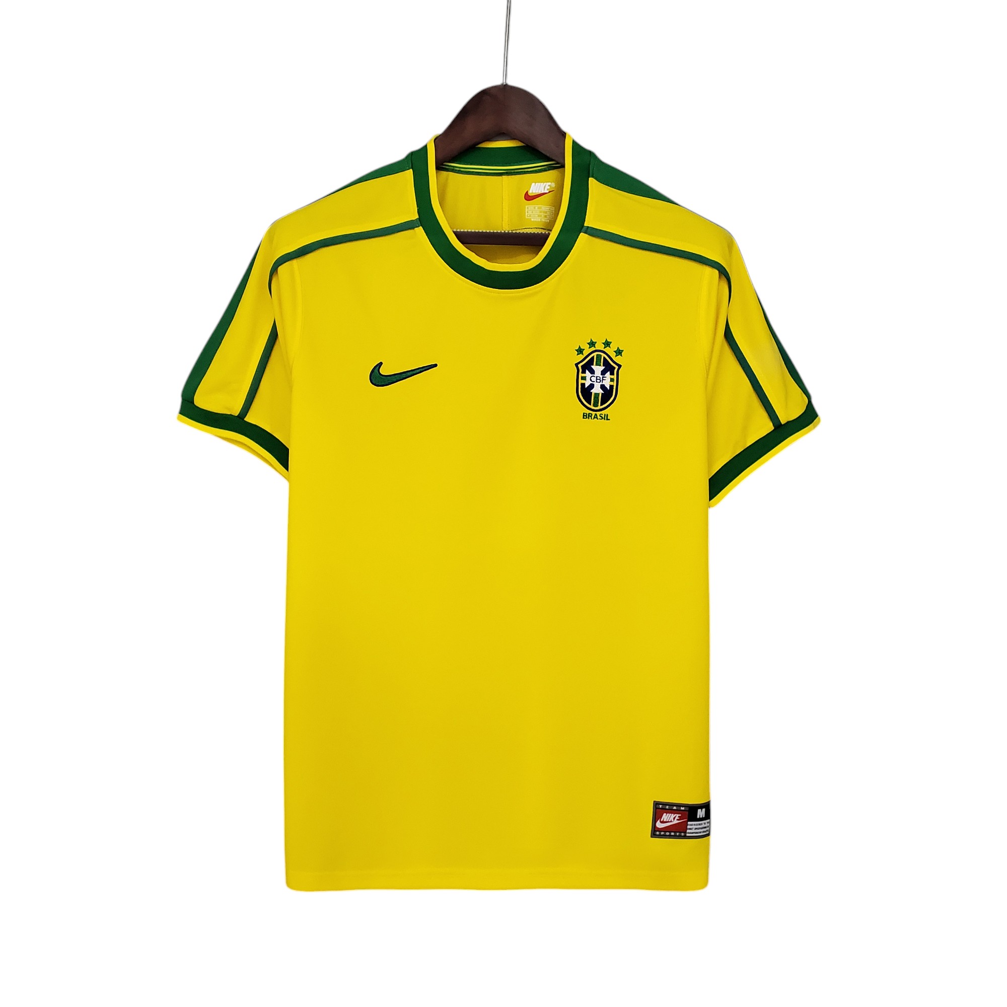 Brazil national football team Home 1998 Retro Classic Vintage Soccer Calcio Fútbol Fußball Shirt Jersey Camiseta Malliot Maglia Trikot BNWT