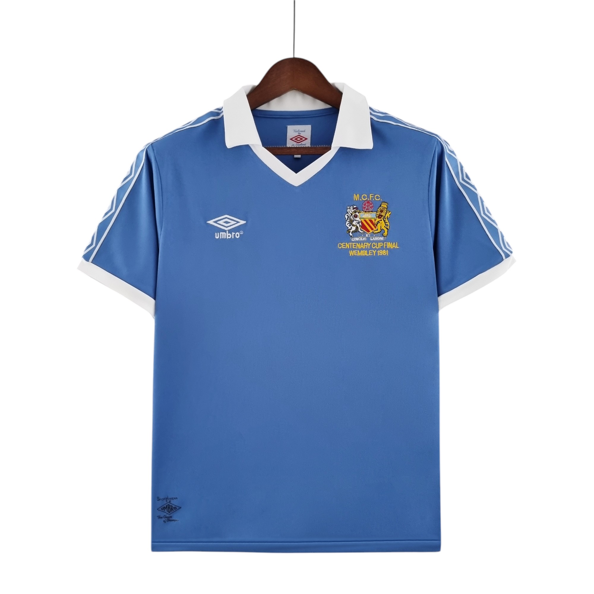Man City Football Club Home 1981-82 Retro Classic Vintage Soccer Calcio Fútbol Fußball Shirt Jersey Camiseta Malliot Maglia Trikot BNWT