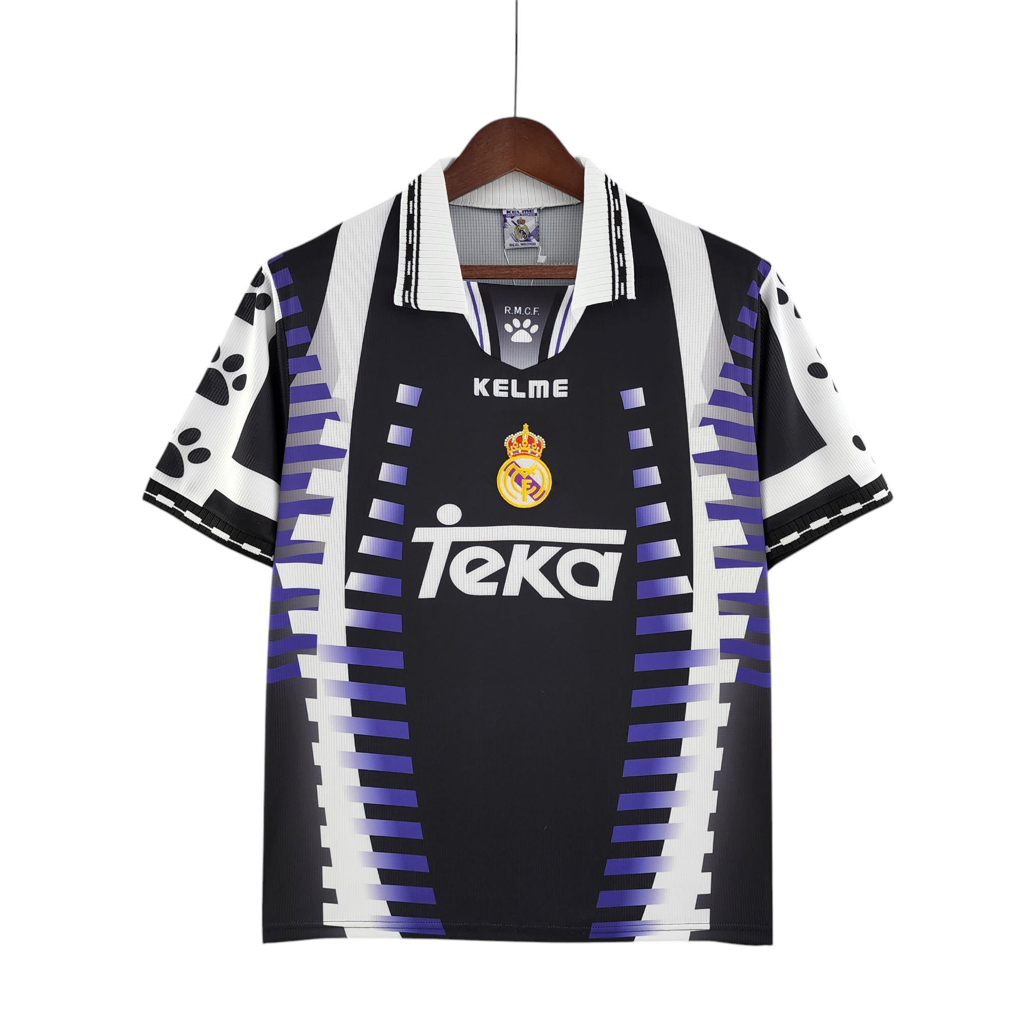 Real Madrid Football Club Third Away 1997-98 Retro Classic Vintage Soccer Calcio Fútbol Fußball Shirt Jersey Camiseta Malliot Maglia Trikot BNWT
