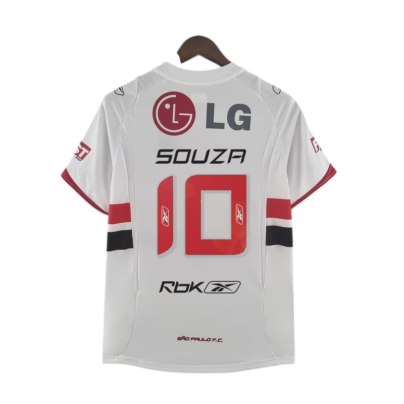 São Paulo FC Football team Home 2006 SOUZA #10 Retro Classic Vintage Soccer Calcio Fútbol Fußball Shirt Jersey Camiseta Malliot Maglia Trikot BNWT