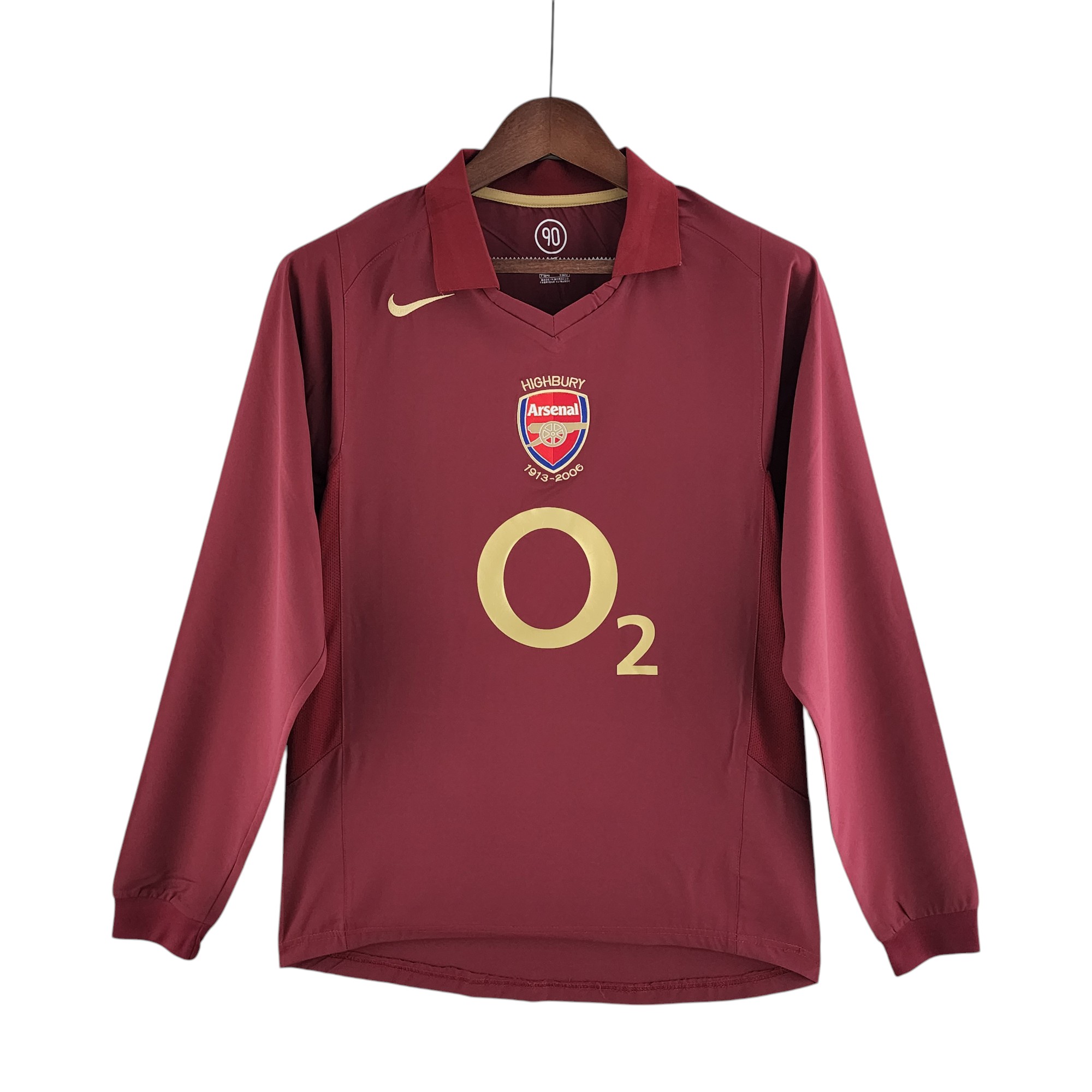 Arsenal Football Club Home 2005-06 L/S Retro Classic Vintage Soccer Calcio Fútbol Fußball Shirt Jersey Camiseta Malliot Maglia Trikot BNWT