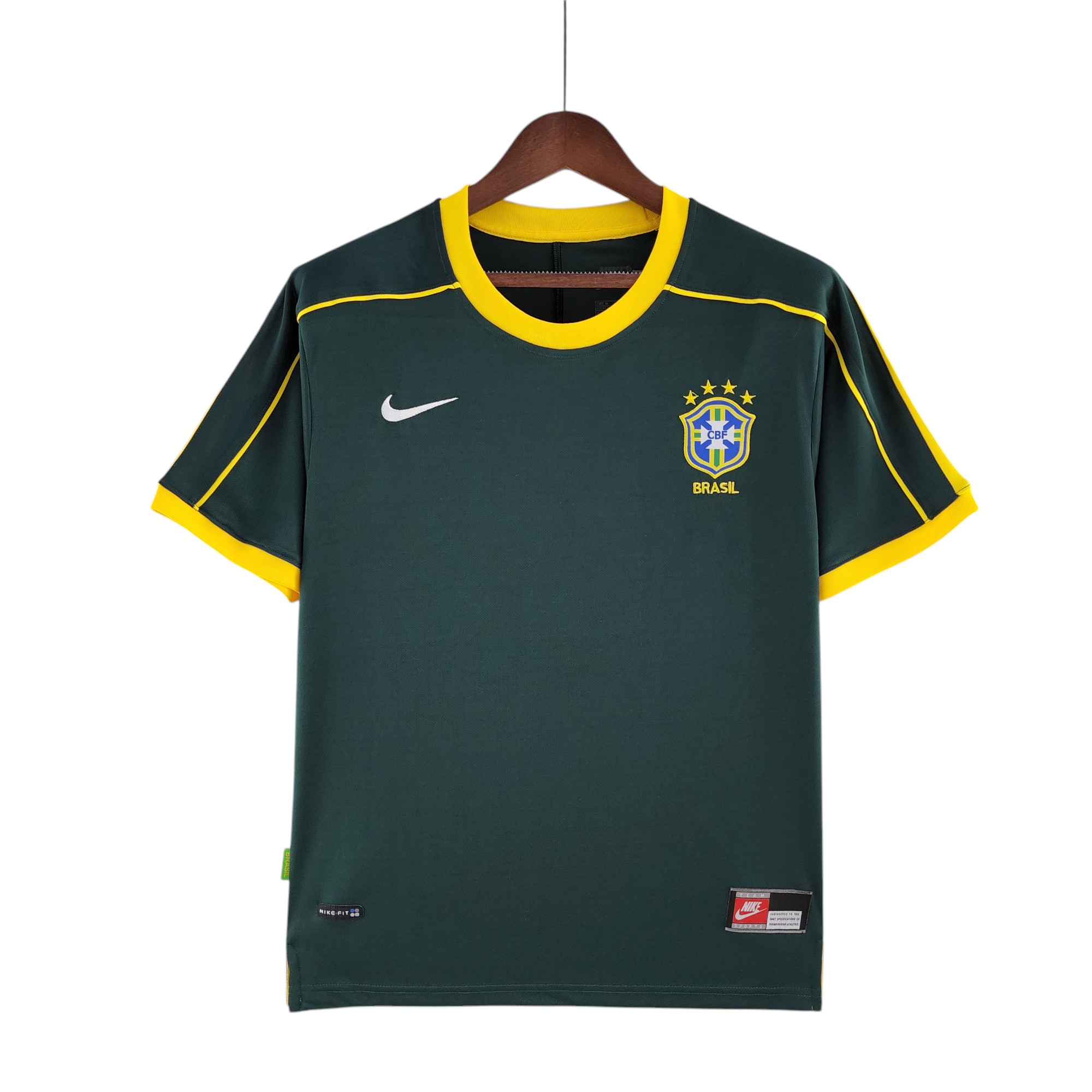 Brazil national football team GK 1998 Retro Classic Vintage Soccer Calcio Fútbol Fußball Shirt Jersey Camiseta Malliot Maglia Trikot BNWT