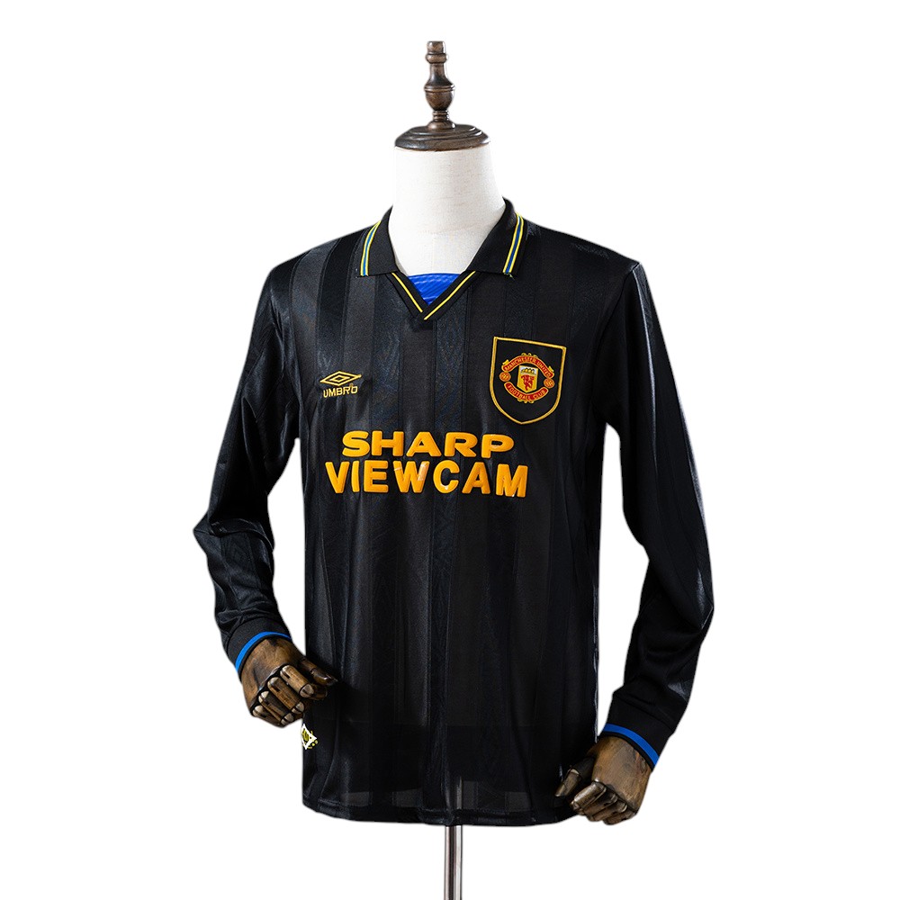 Man Utd 1994 Away Long Sleeve 1994-95 Retro Classic Vintage Soccer Calcio Fútbol Fußball Shirt Jersey Camiseta Malliot Maglia Trikot BNWT