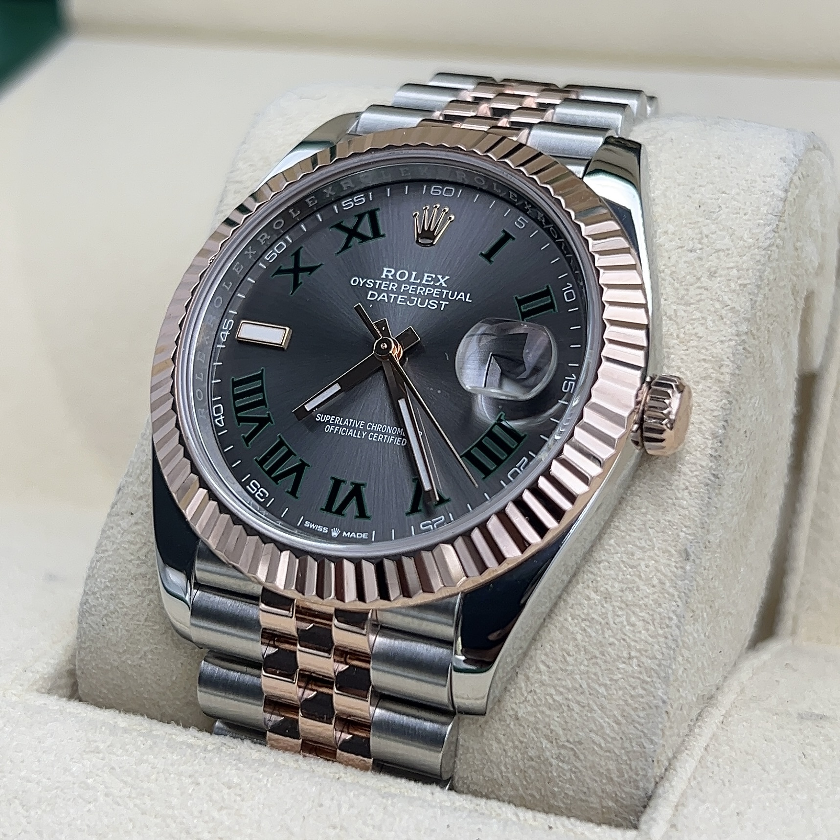 Rolex Datejust Wimbledon Rose Gold