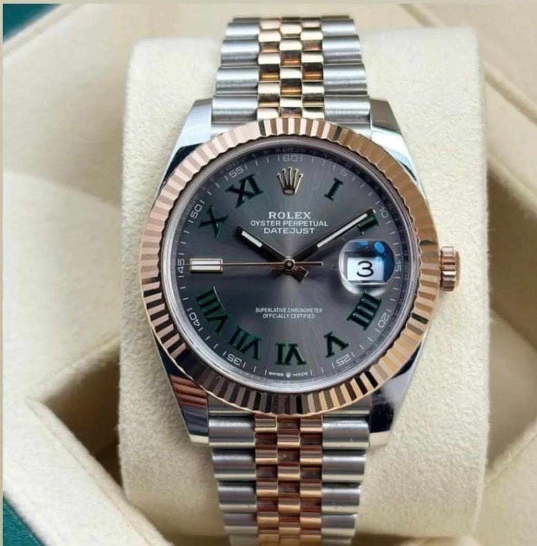 Rolex Datejust Wimbledon Rose Gold