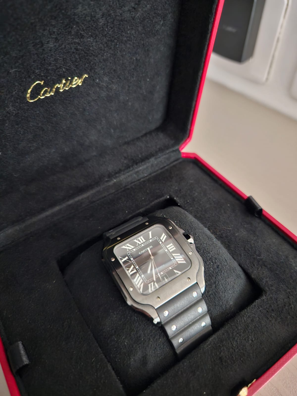 Cartier Santos Black