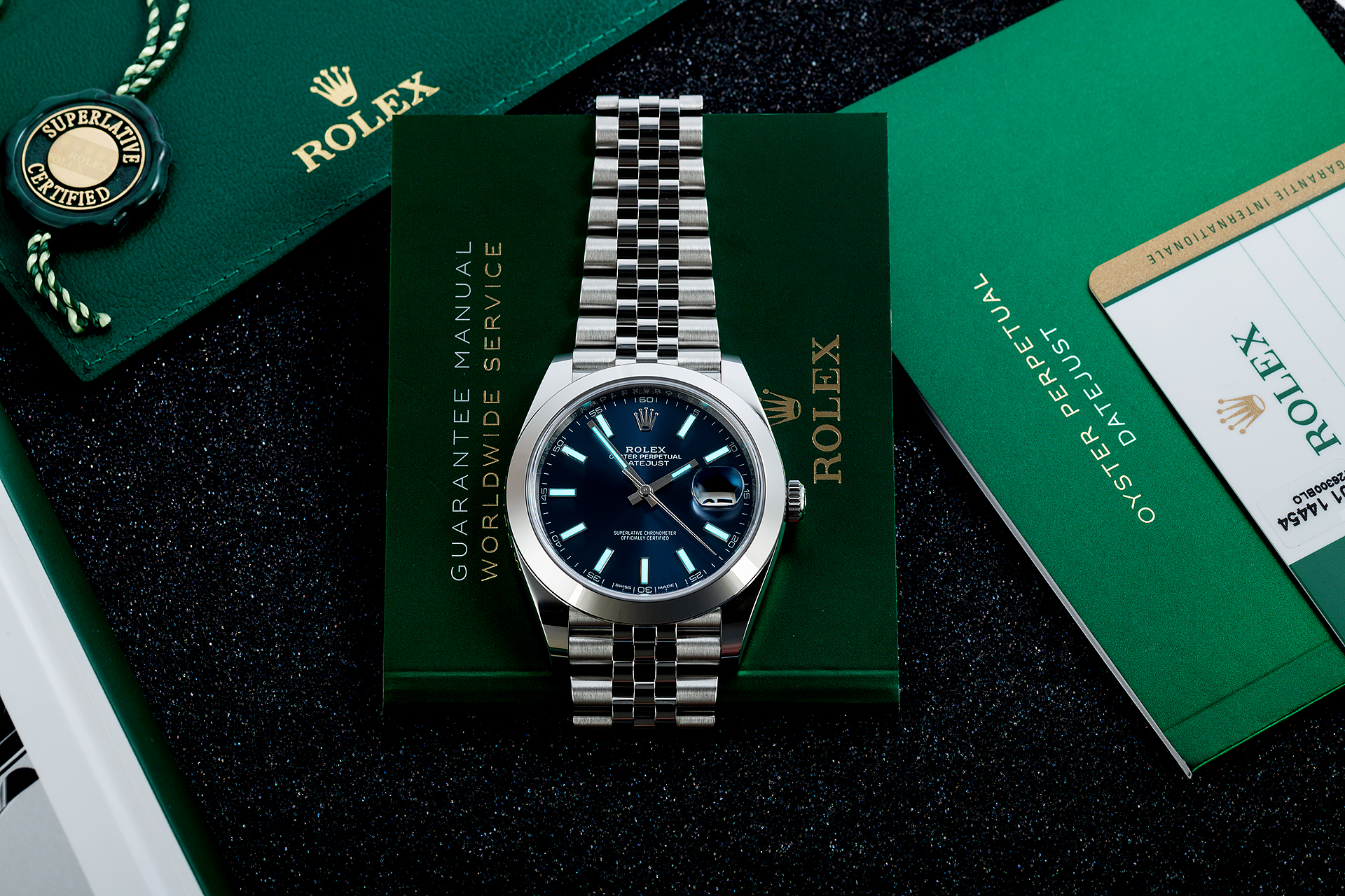 Rolex Datejust 41mm Blue Dial Jubilee