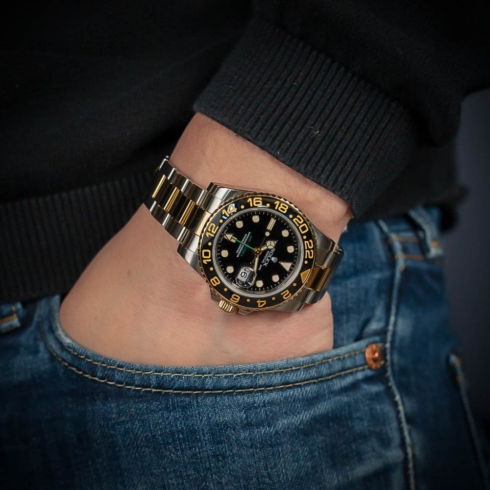 Rolex GMT-MASTER II Two-Tones Gold & Stainless Steel