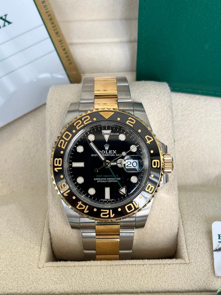 Rolex GMT-MASTER II Two-Tones Gold & Stainless Steel