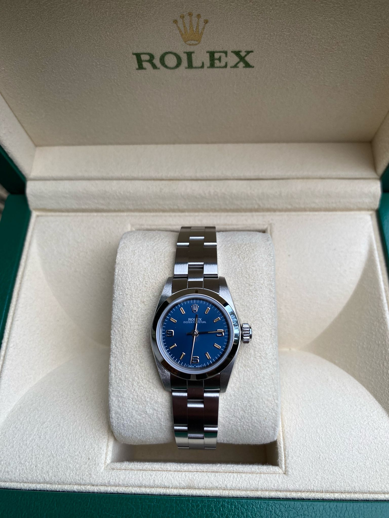 Rolex Oyster Perpetual 26mm Lady Blue Dial
