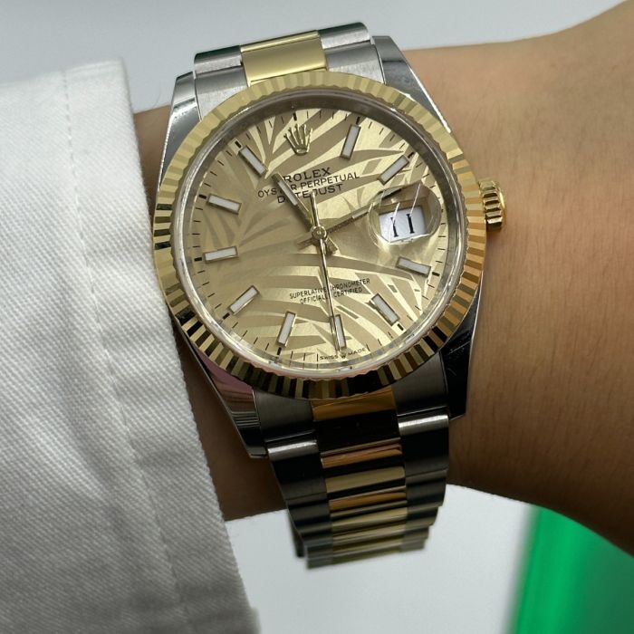 Rolex Datejust Golden Palm 36mm