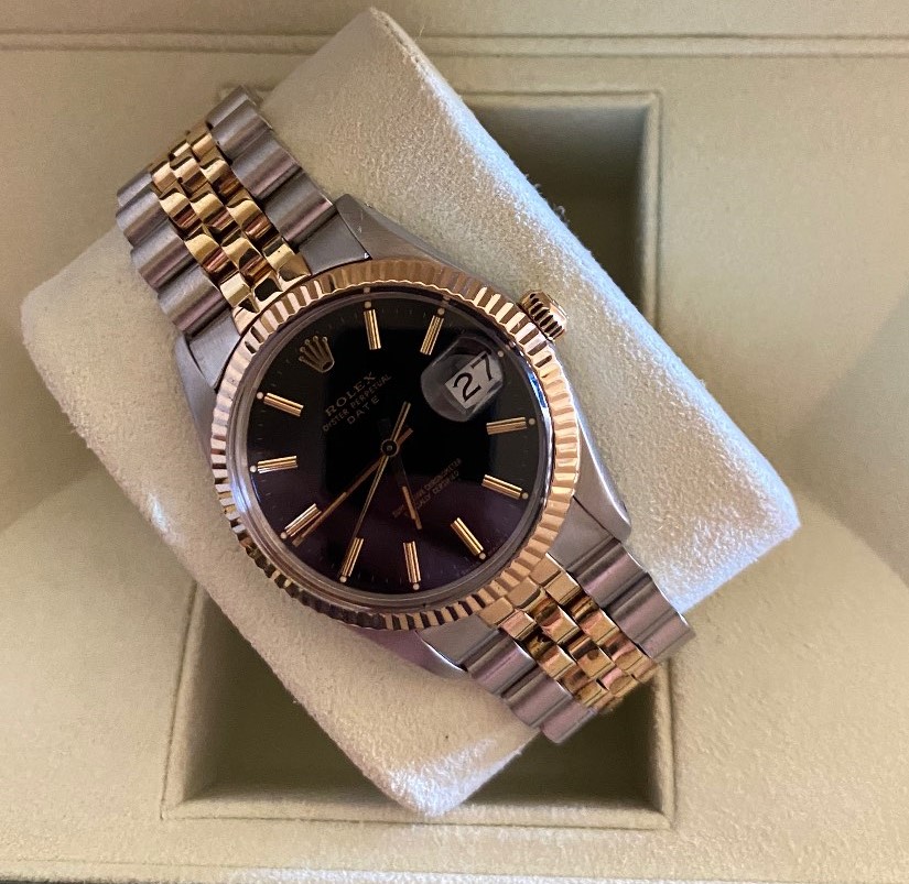 Rolex Oyster Perpetual Date two tone jubilee and fluted 36mm