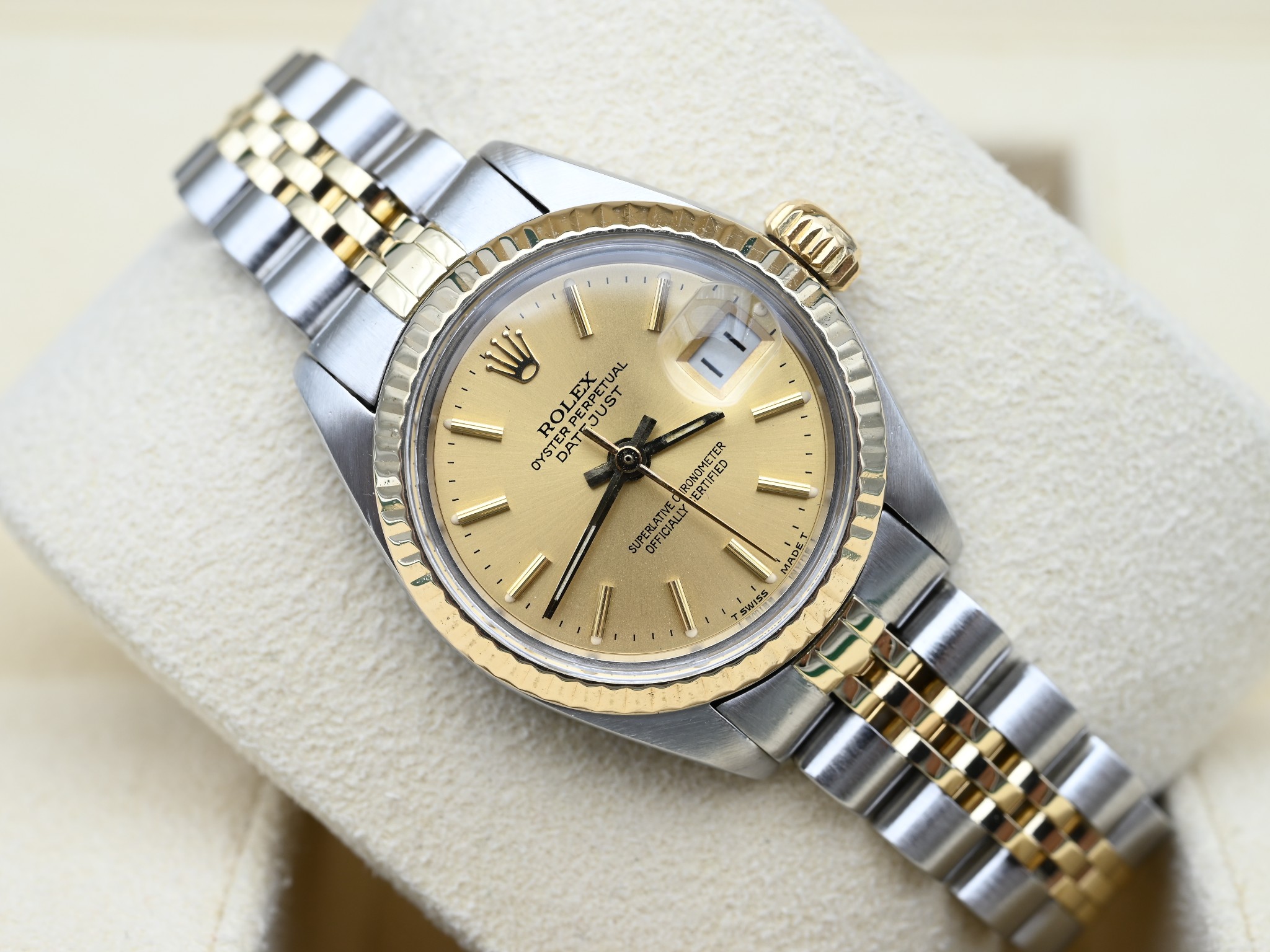Rolex Datejust Lady two tone jubilee and fluted bezel