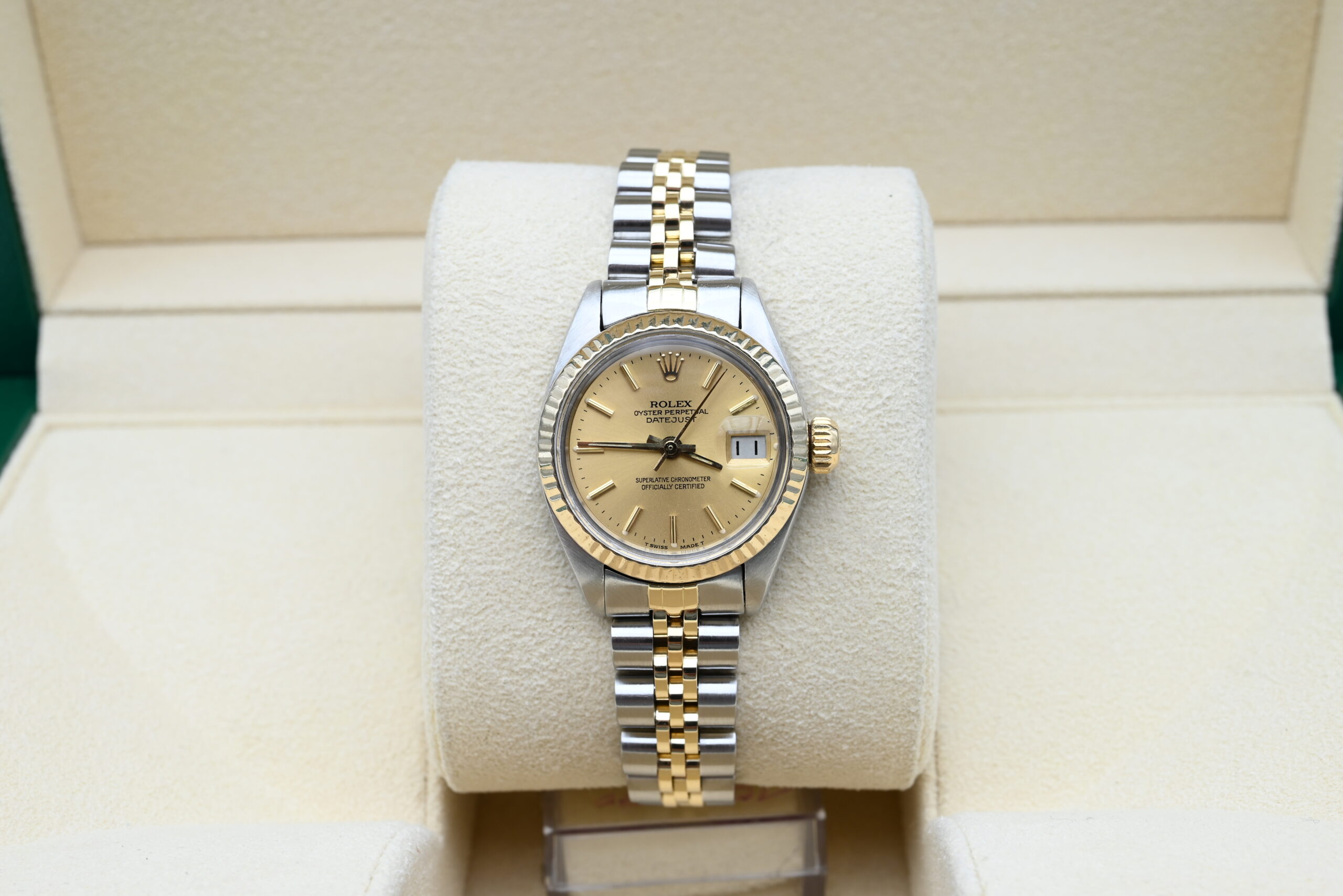 Rolex Datejust Lady two tone jubilee and fluted bezel
