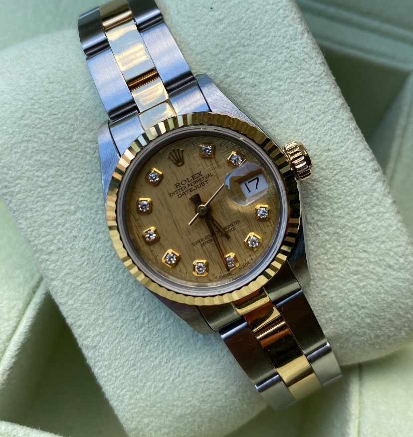 Rolex Datejust Lady Linen and Diamonds dial