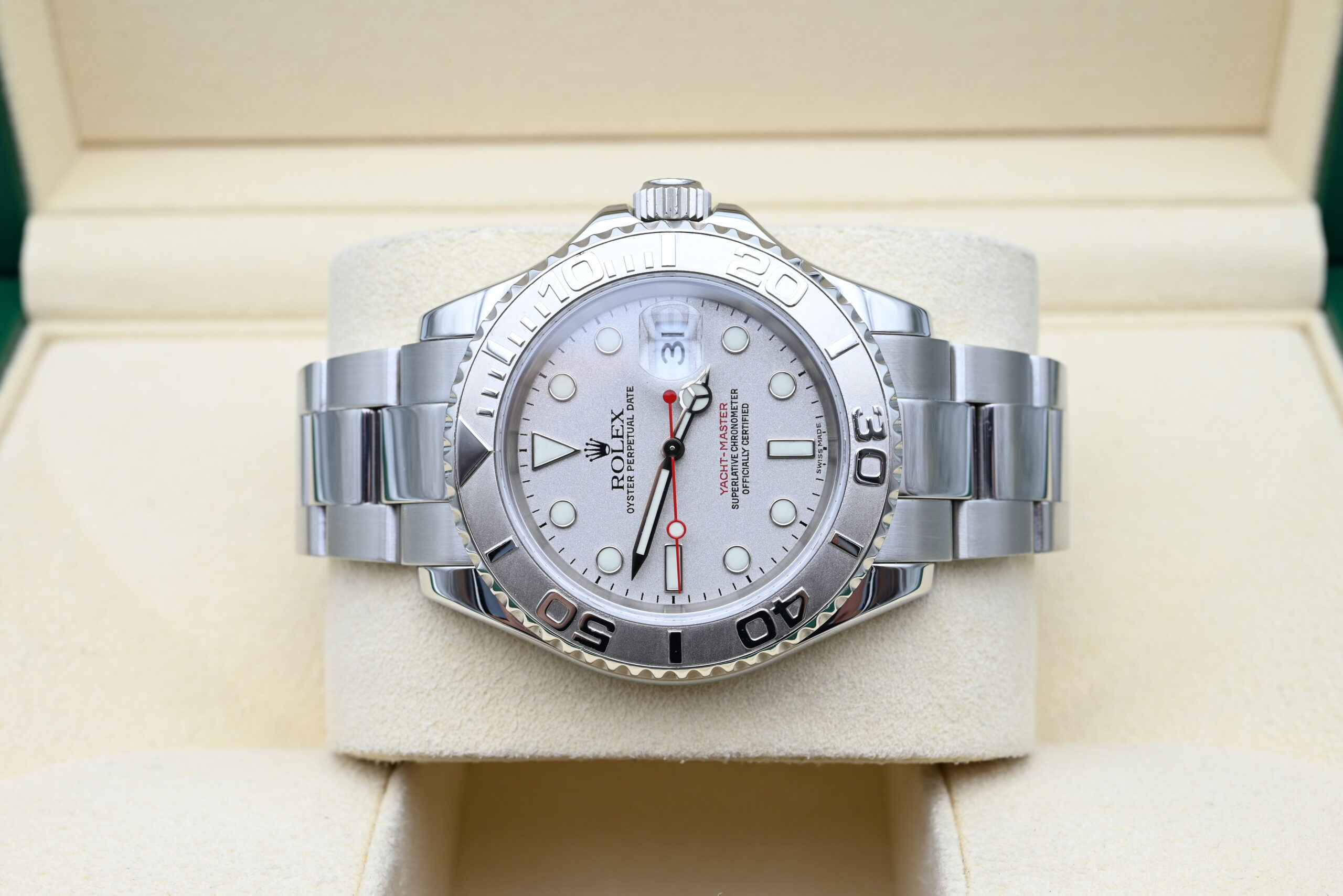 Rolex Yatch-Master bisel platino