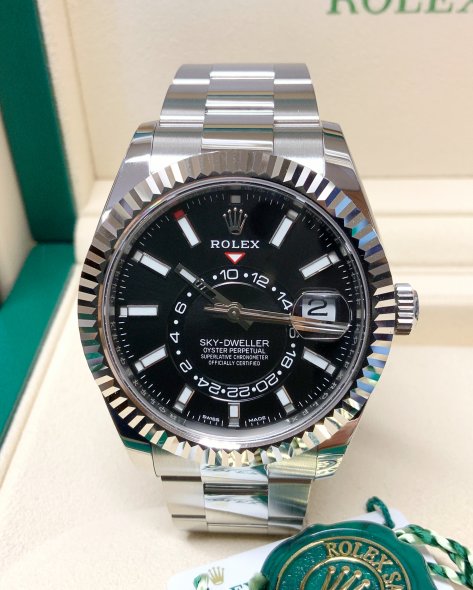 Rolex Sky Dweller Black Dial Oyster Bracelet