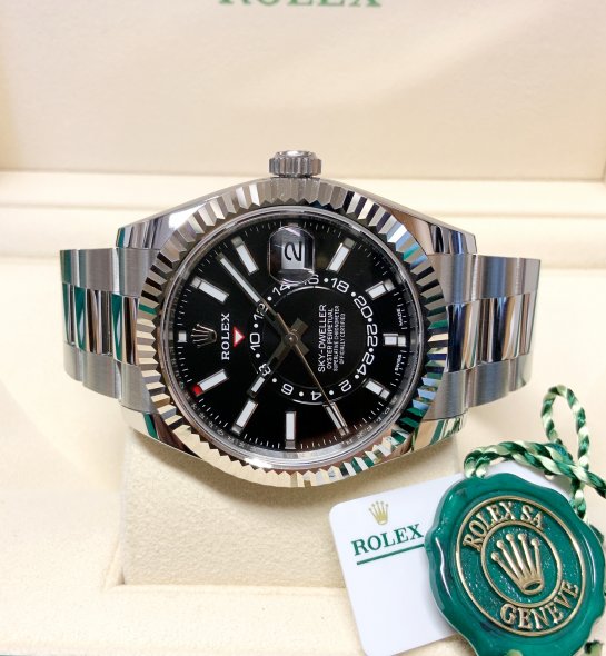 Rolex Sky Dweller Black Dial Oyster Bracelet