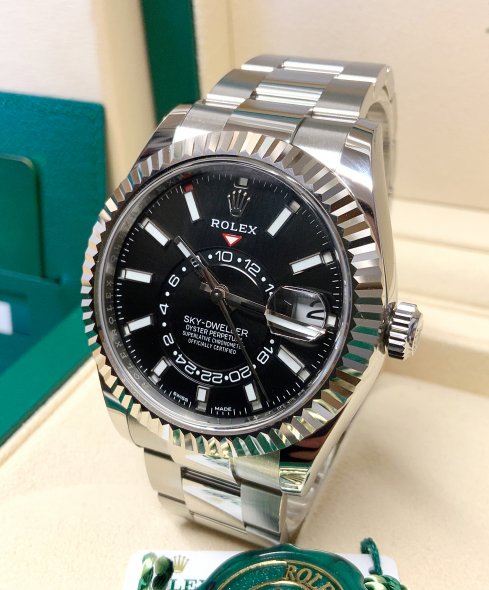 Rolex Sky Dweller Black Dial Oyster Bracelet