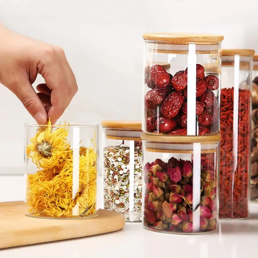 Apothecary Food Storage Jar Containers Glass
