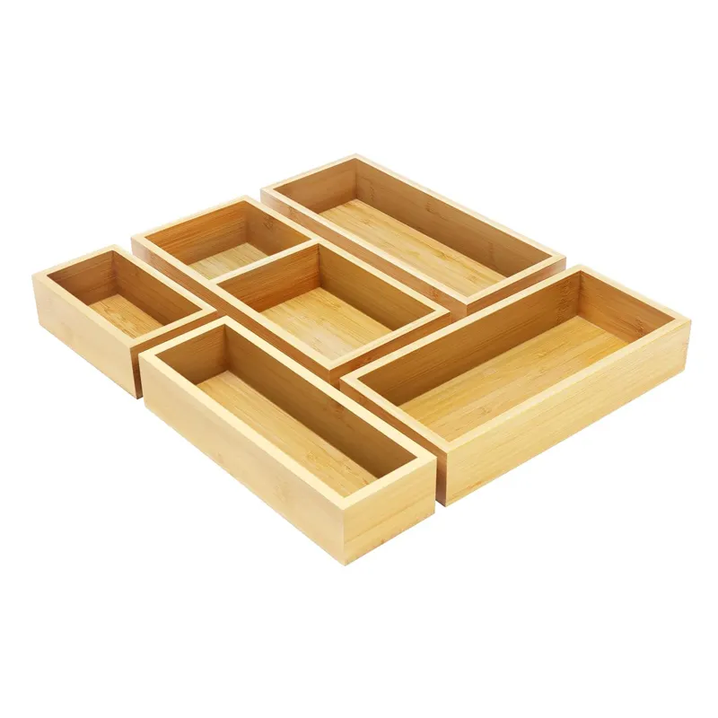 Bamboo Storage Organizer Set