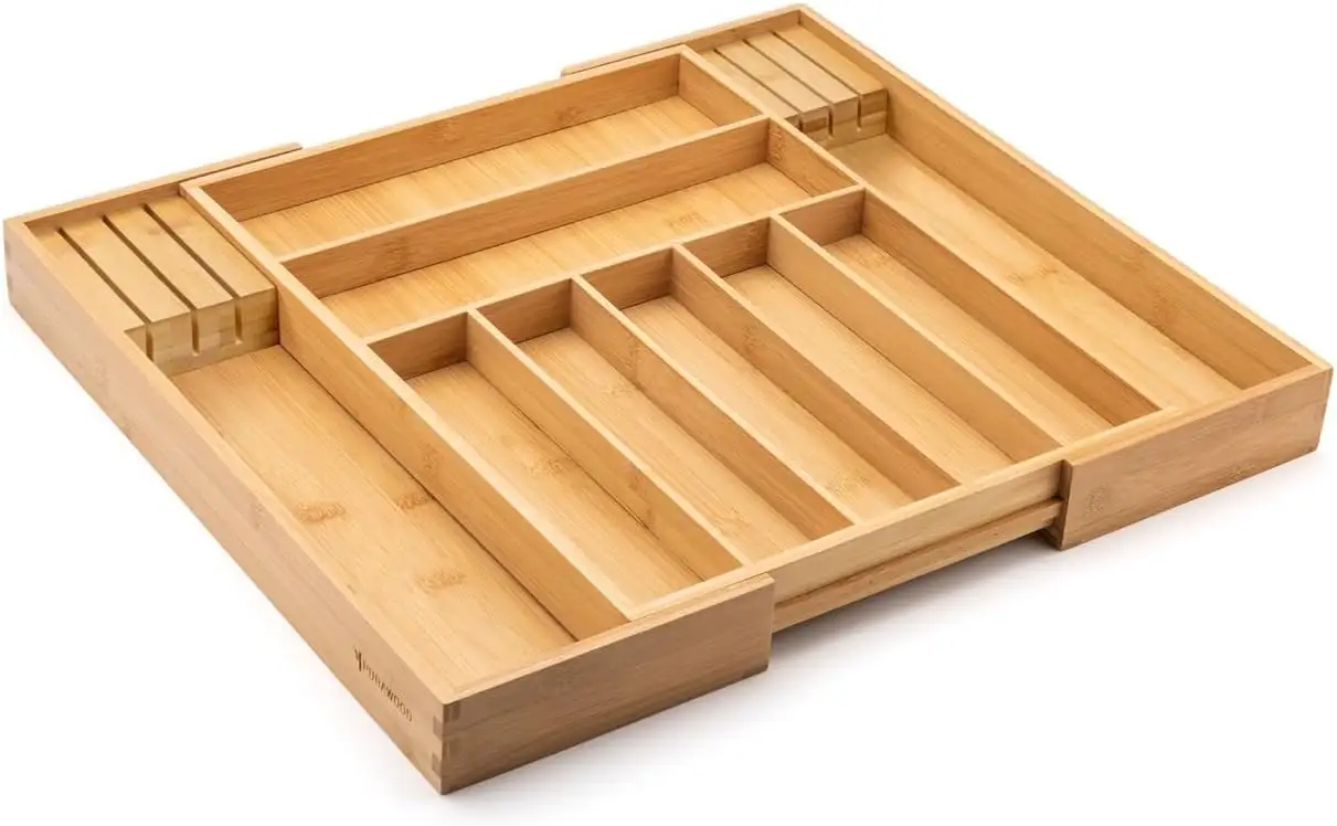 Expandable Bamboo Cutlery Tray