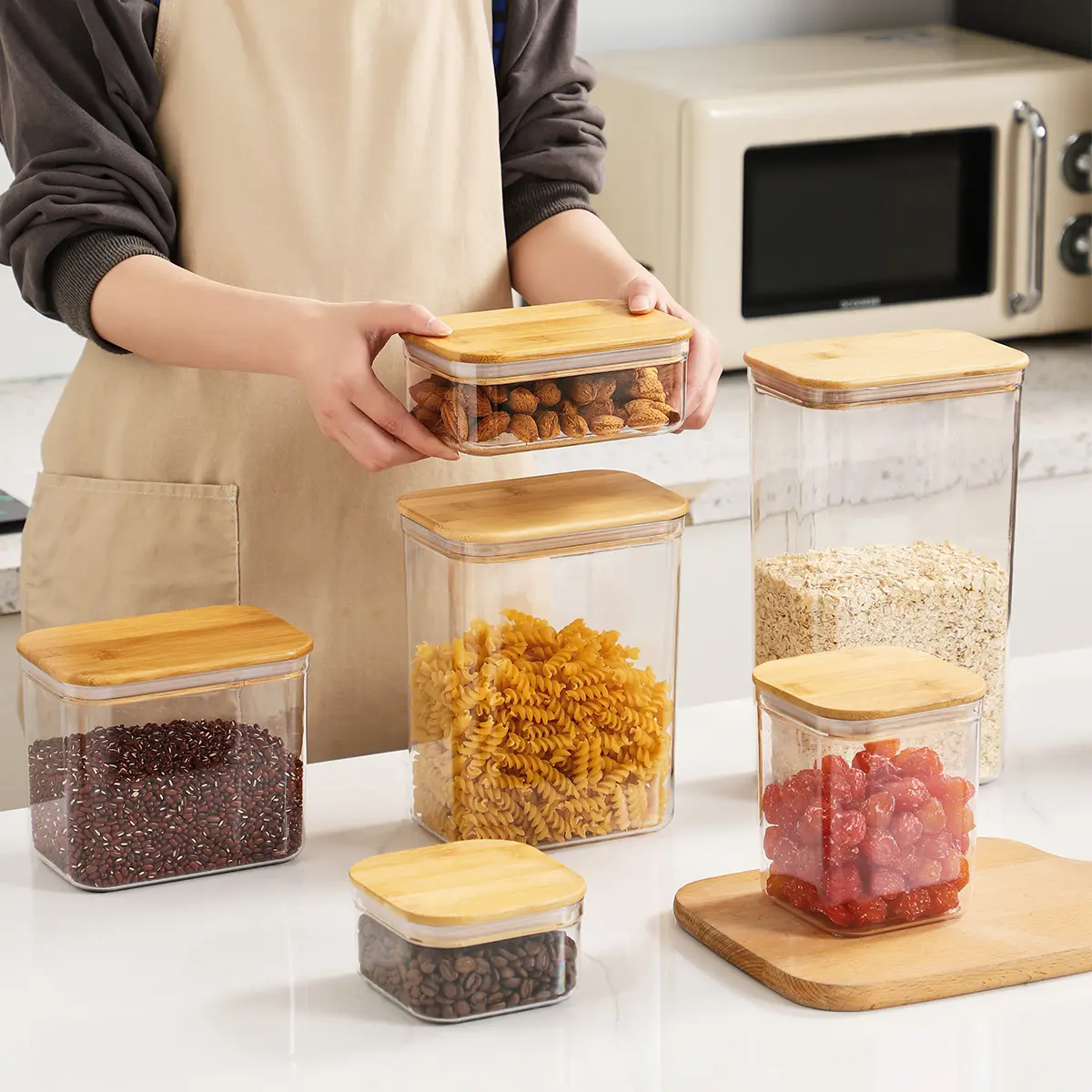 Airtight Plastic Storage Jar