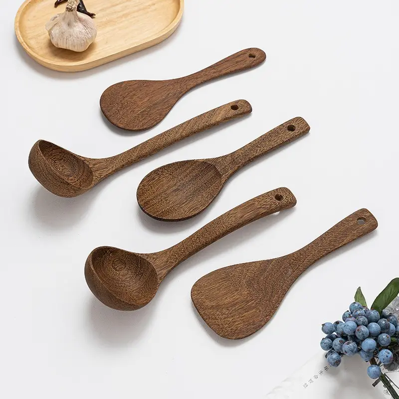 Wooden Kitchen Spoon Set