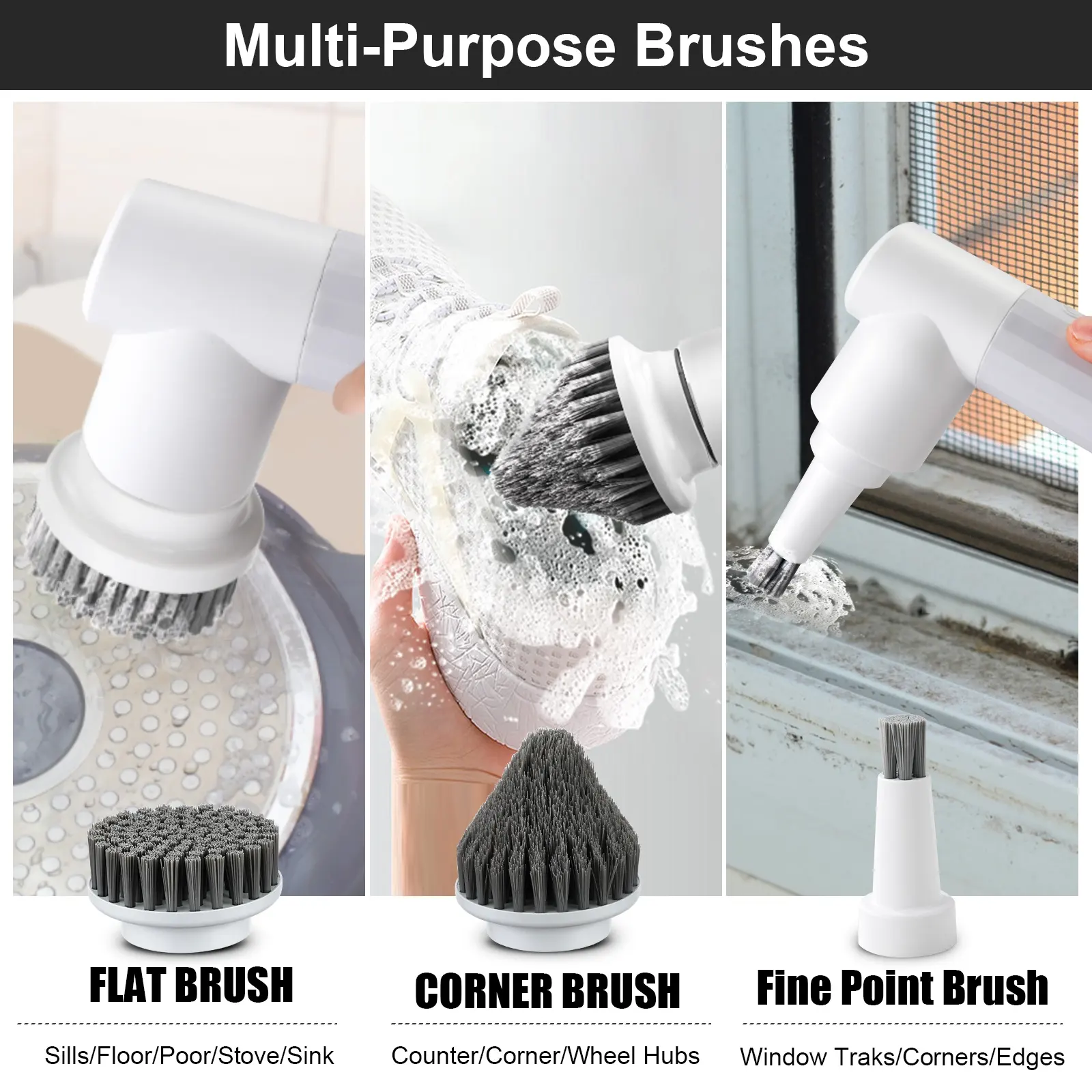 Electric Cleaning Brush Set