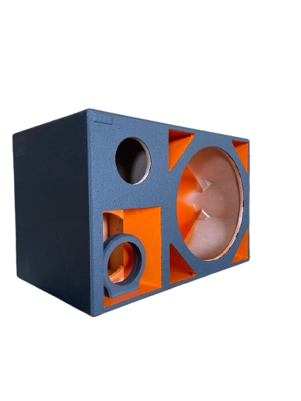 Caixa De Som Vazia 4 Vias Duto Triangular Para Alto Falante 15'' + 1 Driver + 1 Tweeter + 1 Médio 8''