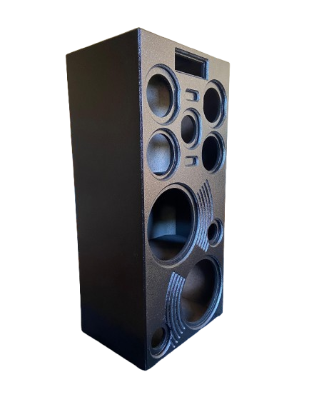 Caixa De Som 1 De 12 + 1 De 10 - Driver E Rádio