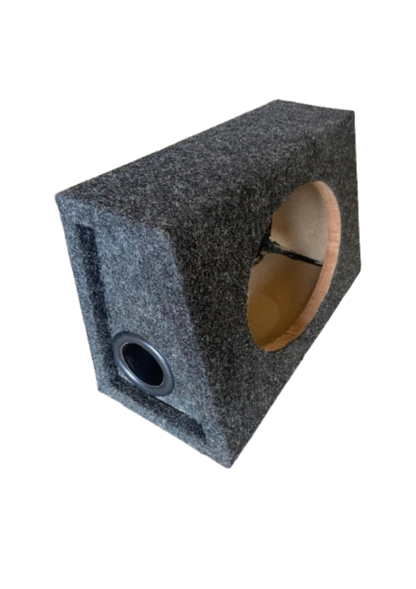 Caixa De Som Trapézio Para 1 Alto Falante De 6x9 C/ Duto