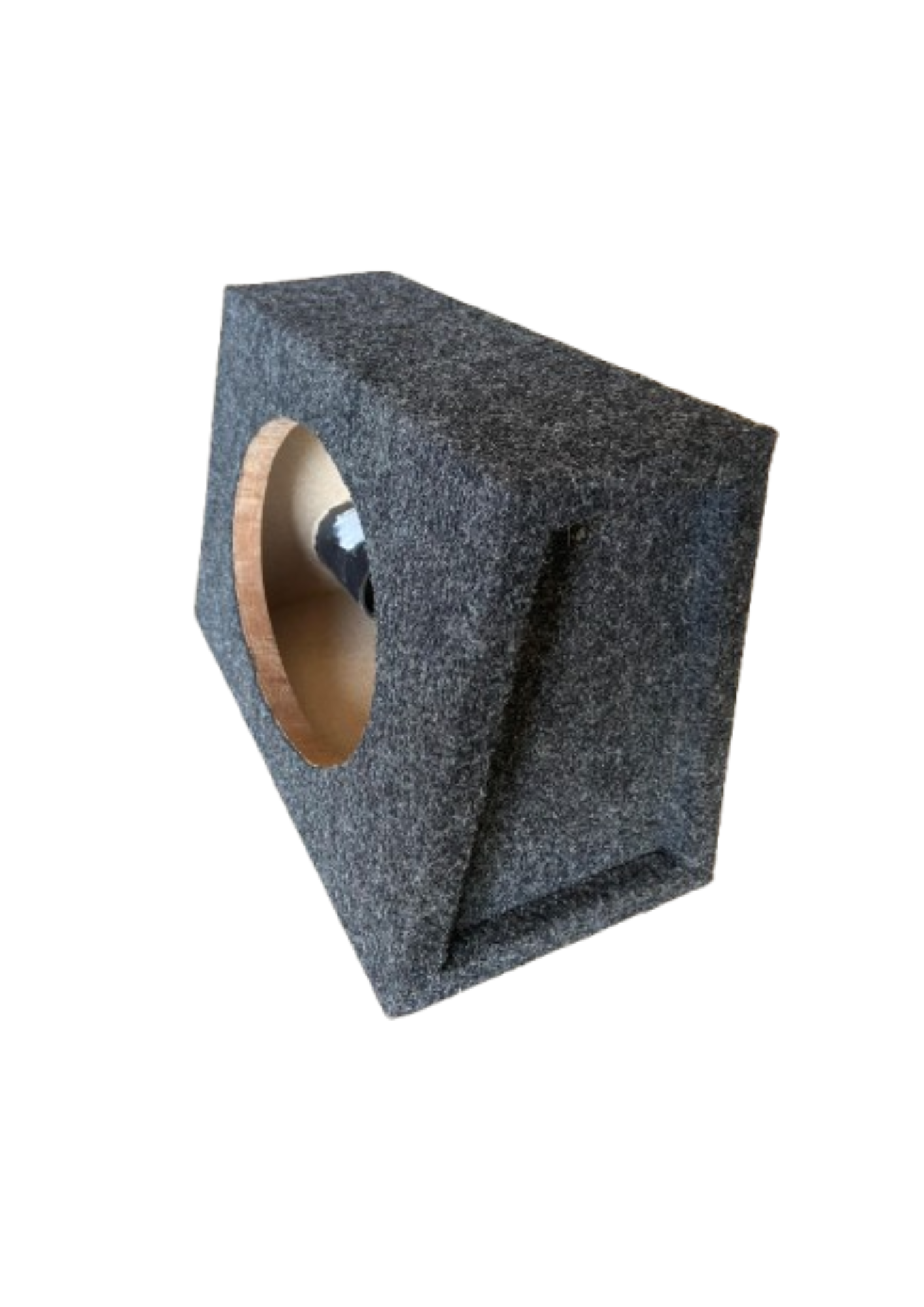 Caixa De Som Trapézio Para 1 Alto Falante De 6x9 C/ Duto