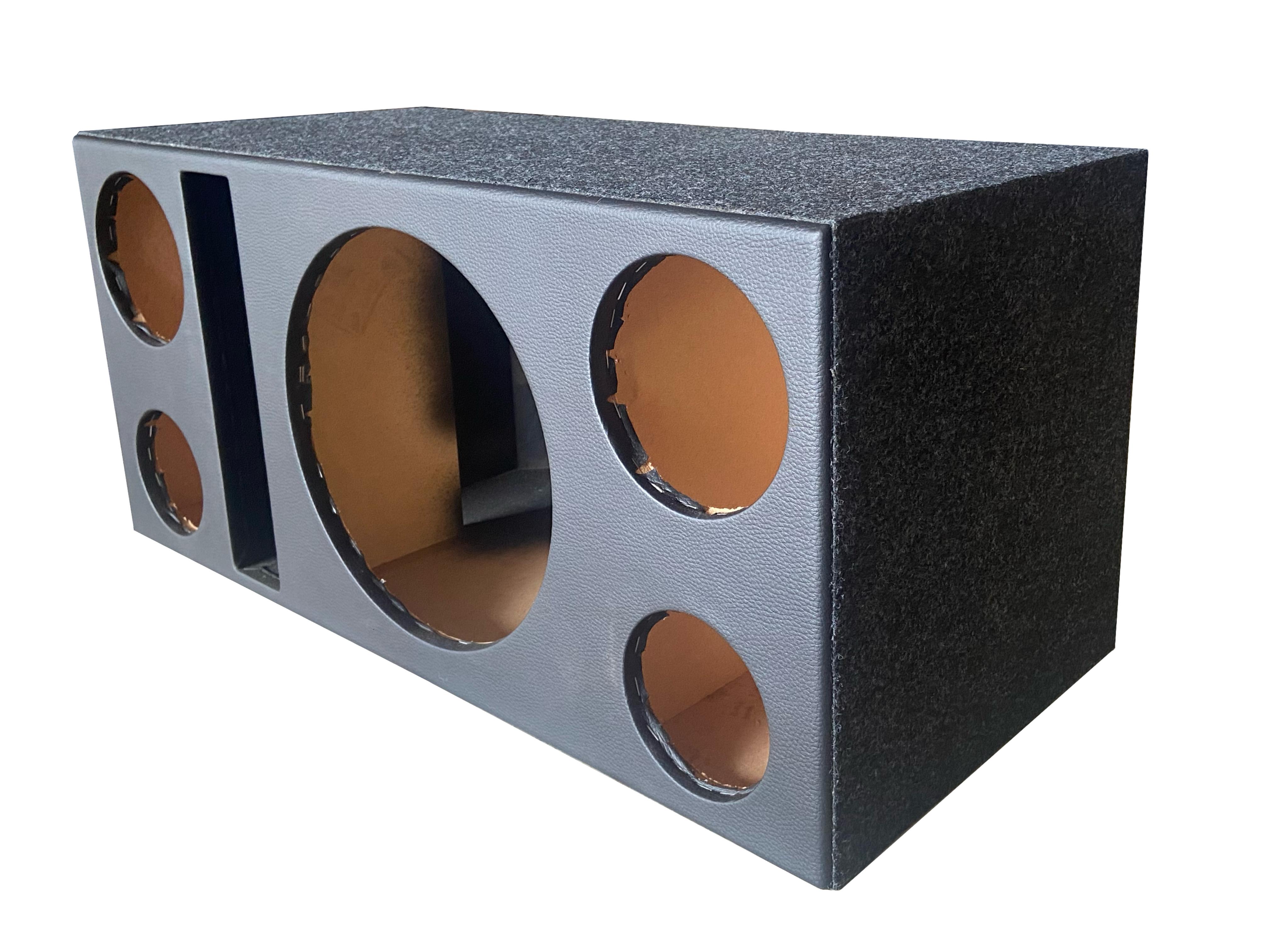Caixa Trio P/ 1 Sub 12" - 2 Drivers 2 Tweeters 1 Duto Régua