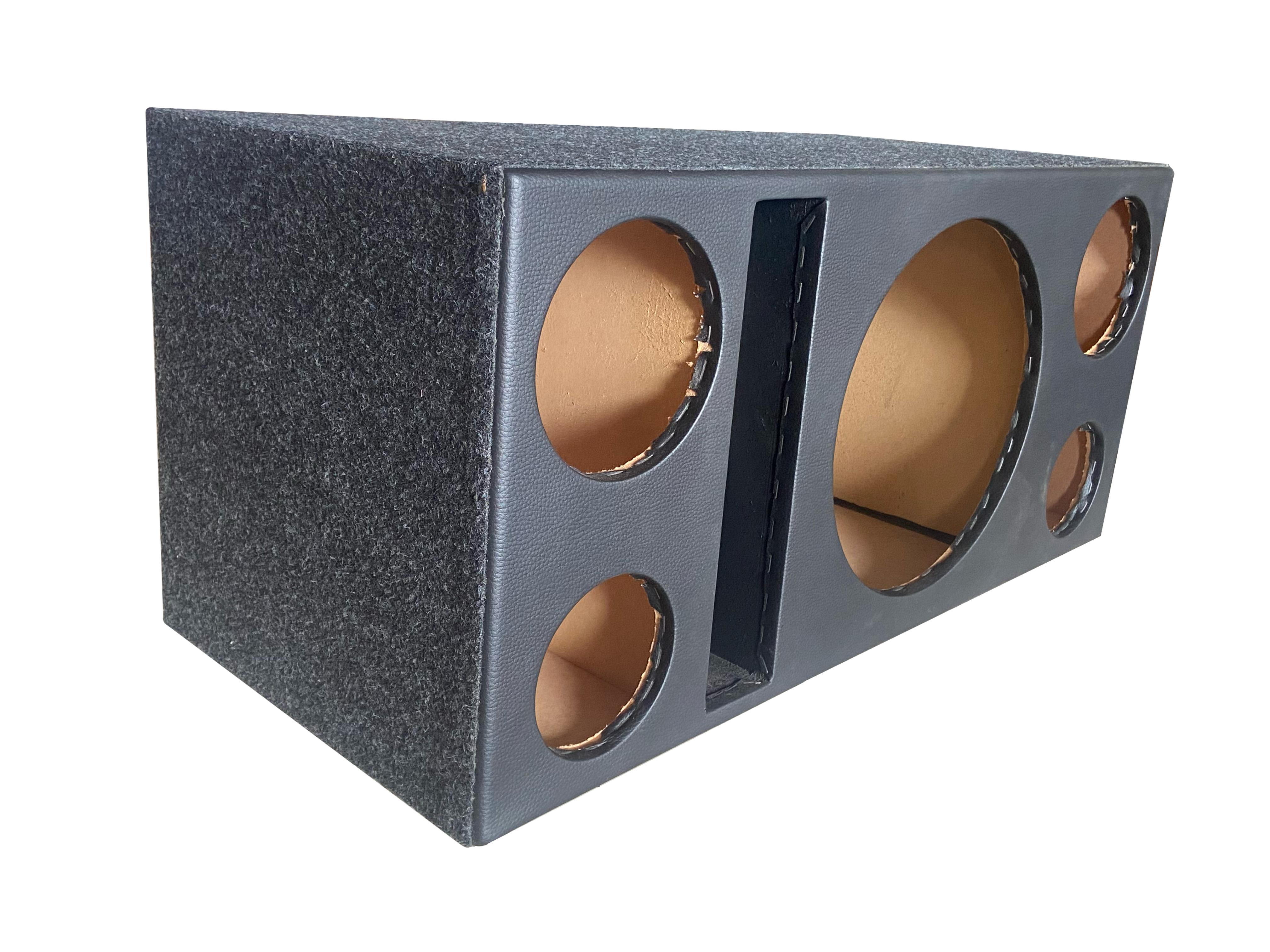 Caixa Trio P/ 1 Sub 12" - 2 Drivers 2 Tweeters 1 Duto Régua