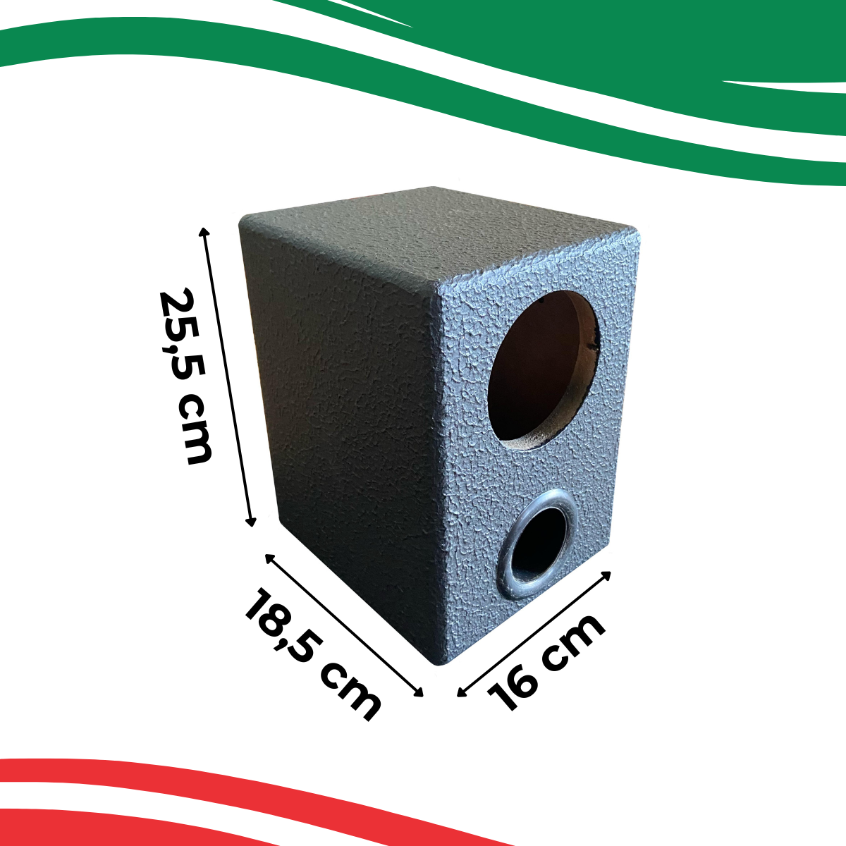 CAIXA DE SOM 1 ALTO FALANTE DE 4" TARAMPS T100HD-P T100HD-D