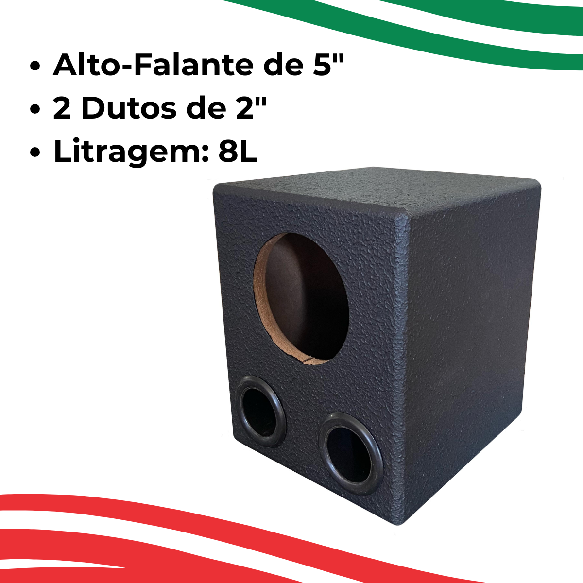 CAIXA DE SOM PARA 1 ALTO FALANE DE 5 TARAMPS FH160D