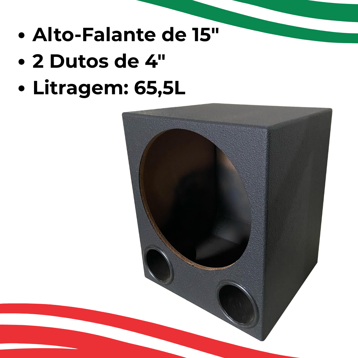 CAIXA DE SOM PARA 1 ALTO FALANTE DE 15 EROS LC E-315 E-515