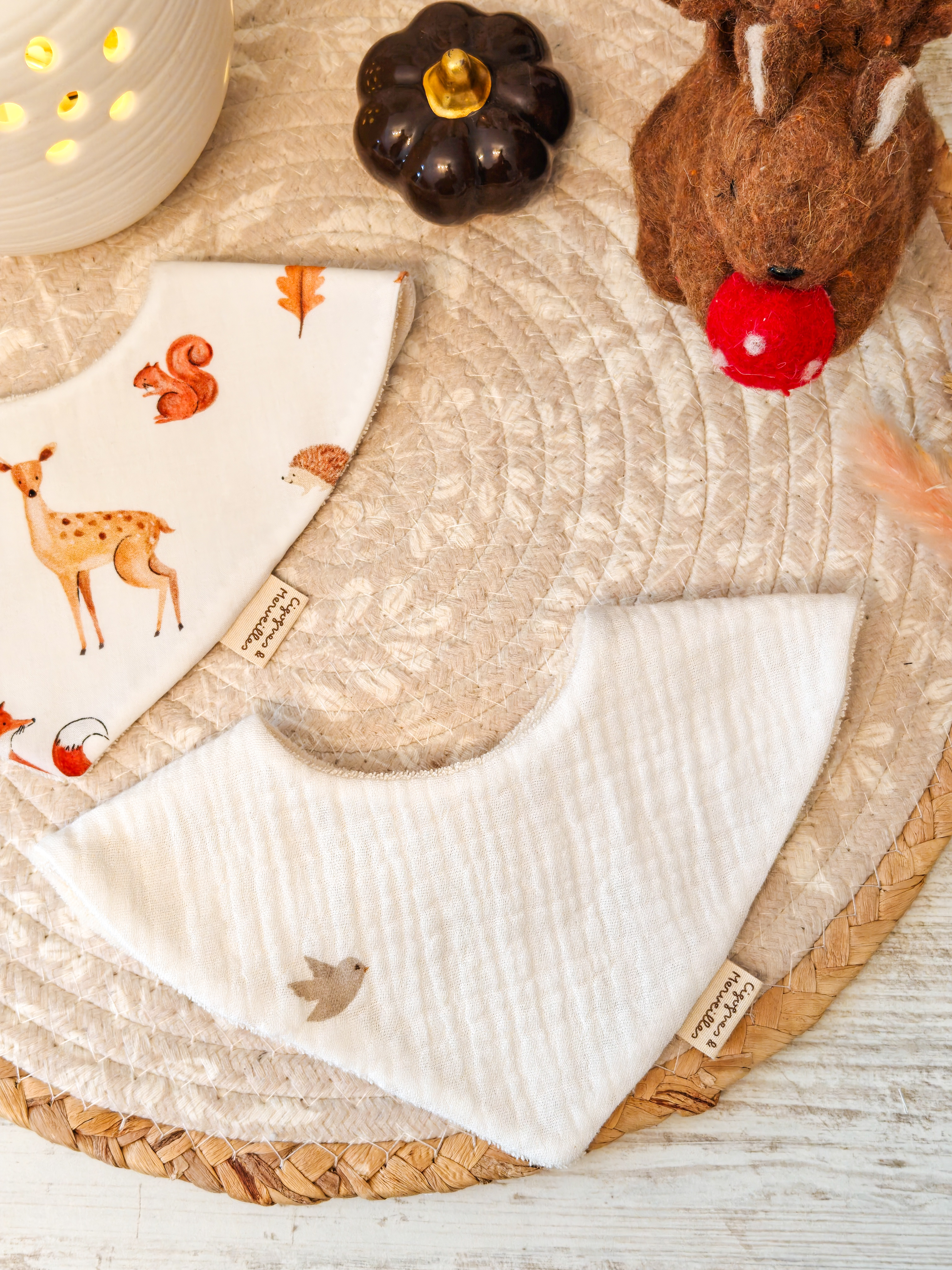 Bavoir Bandana Petits Oiseaux