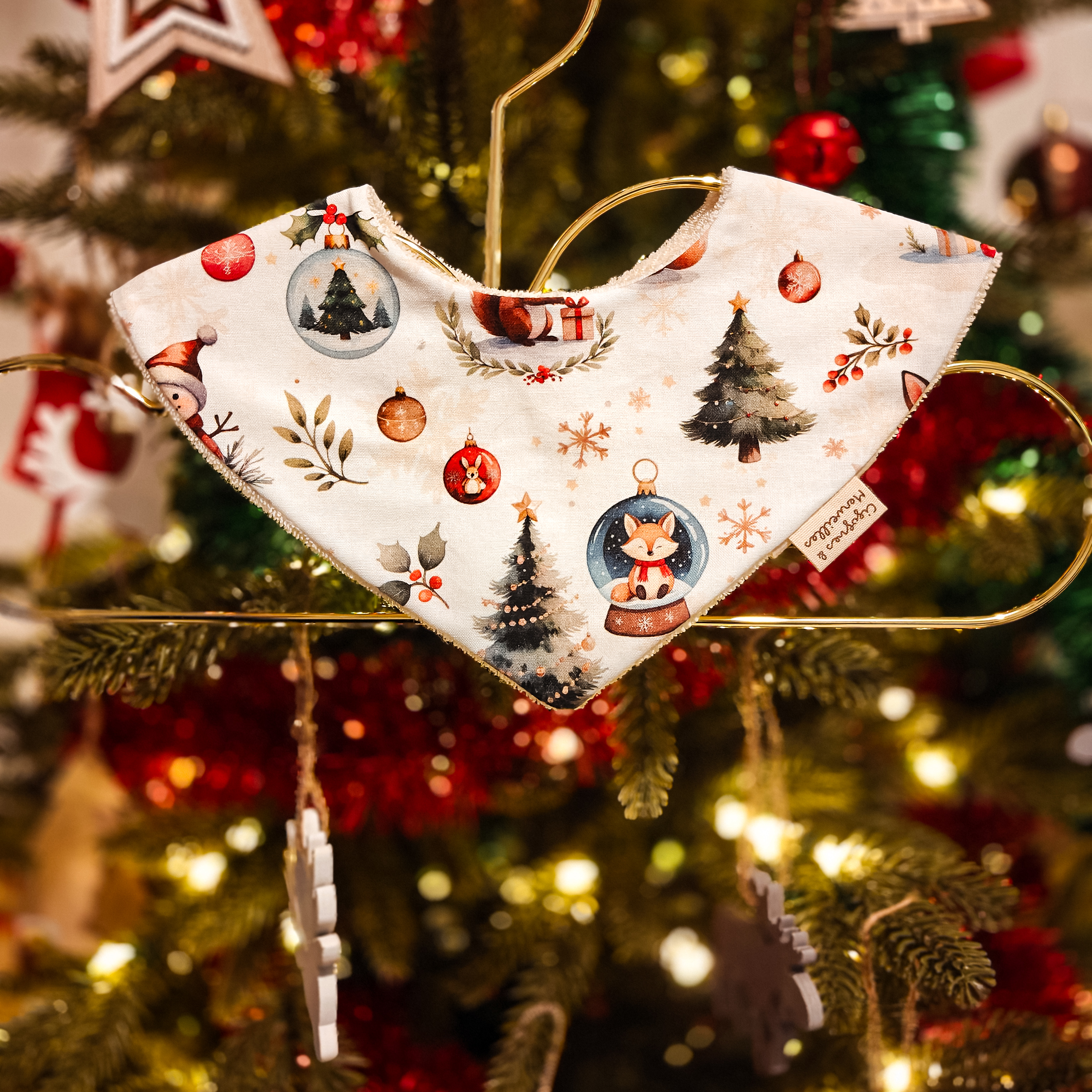 Bavoir Bandana Amis de Noël