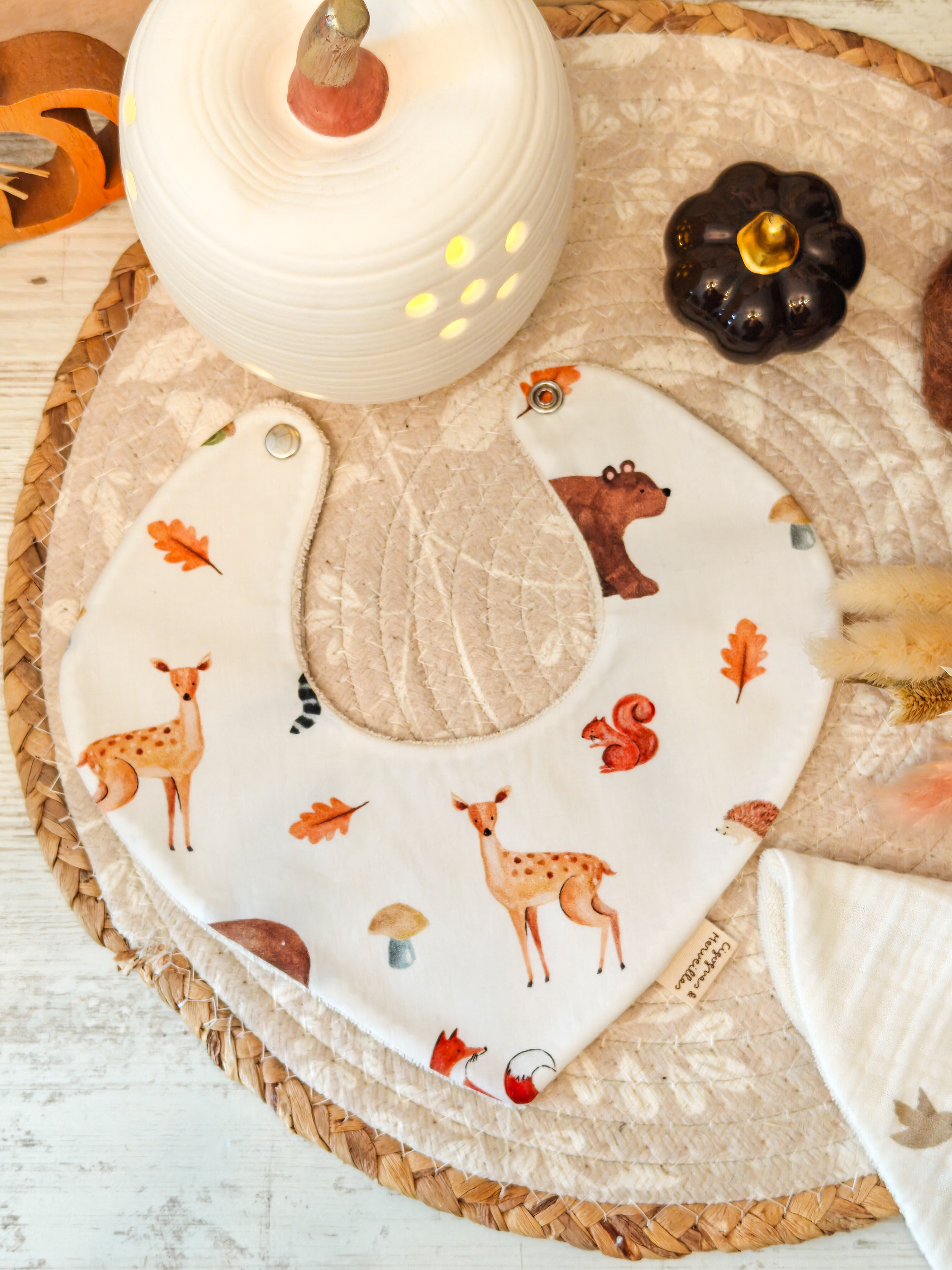 Bavoir Bandana Amis d'Automne