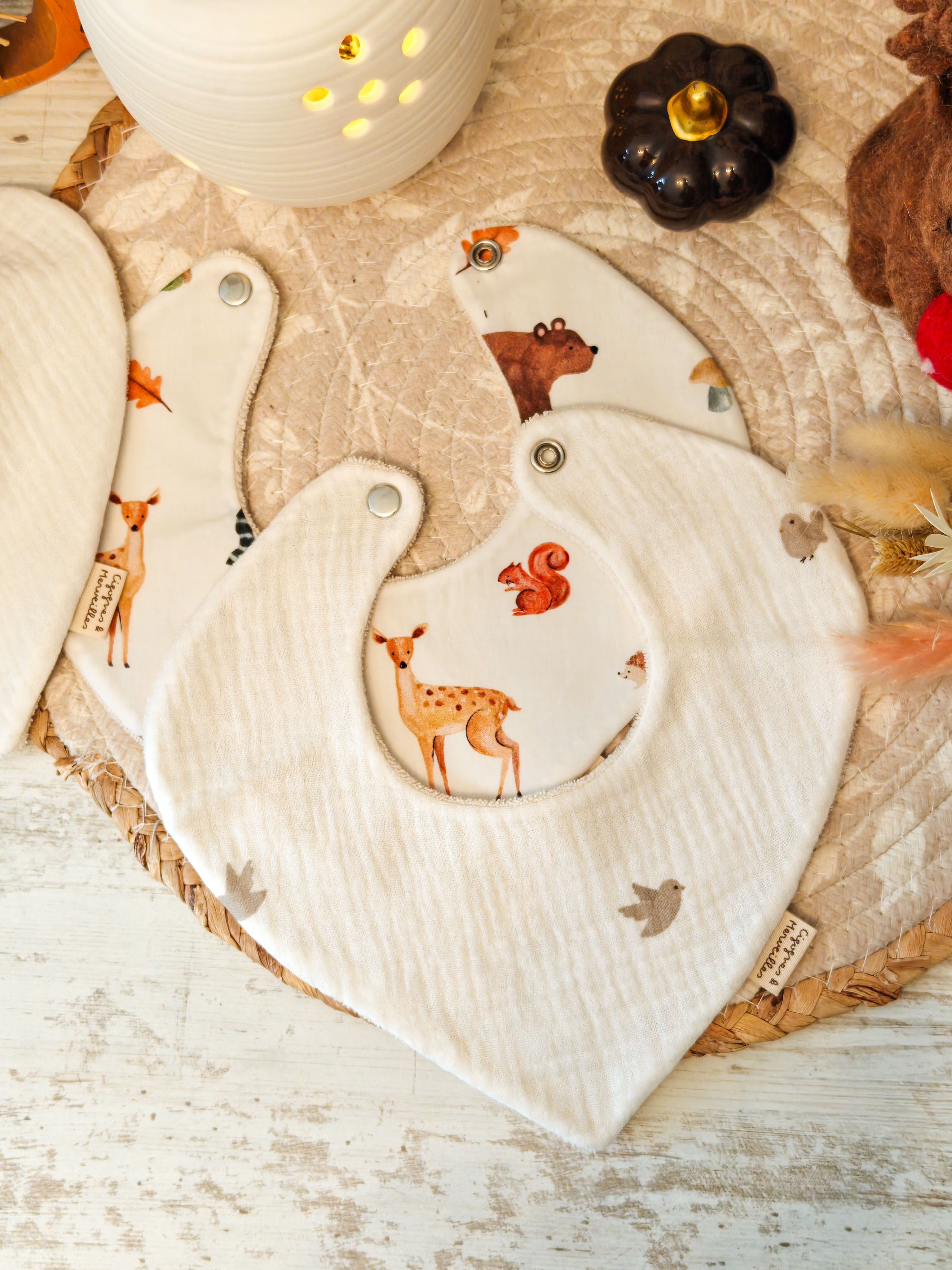 Bavoir Bandana Petits Oiseaux