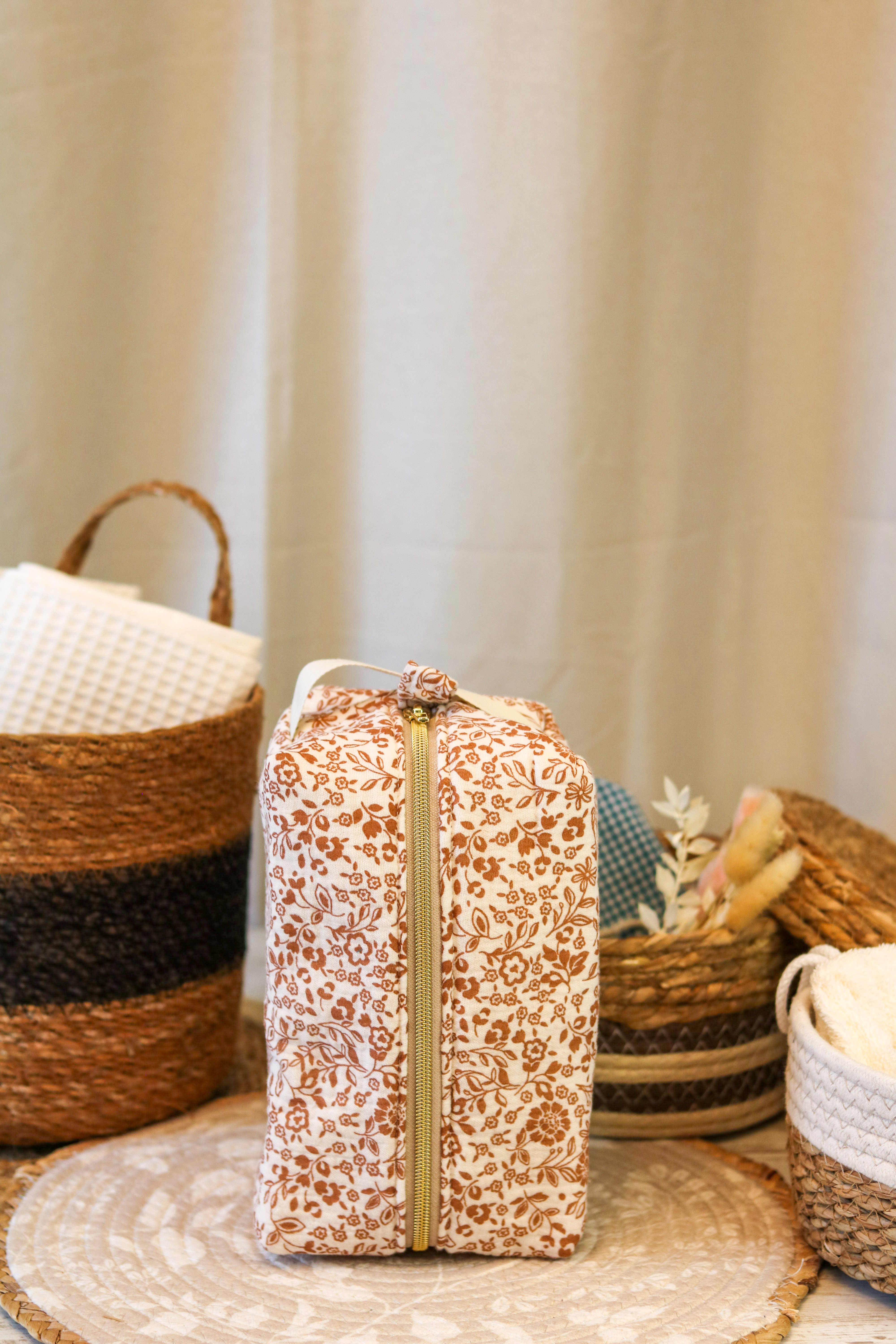 Trousse de Toilette Jardin Camel