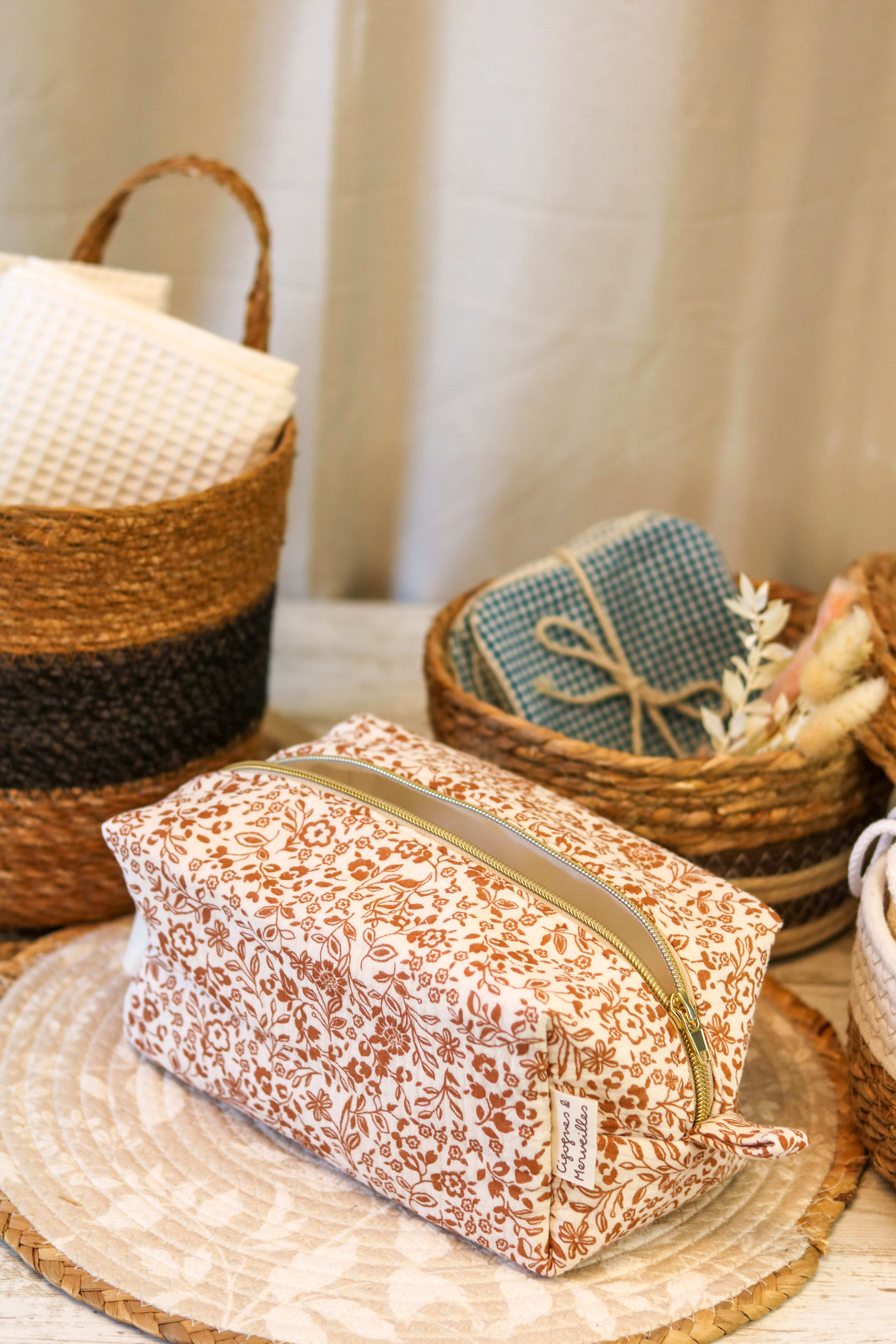 Trousse de Toilette Jardin Camel