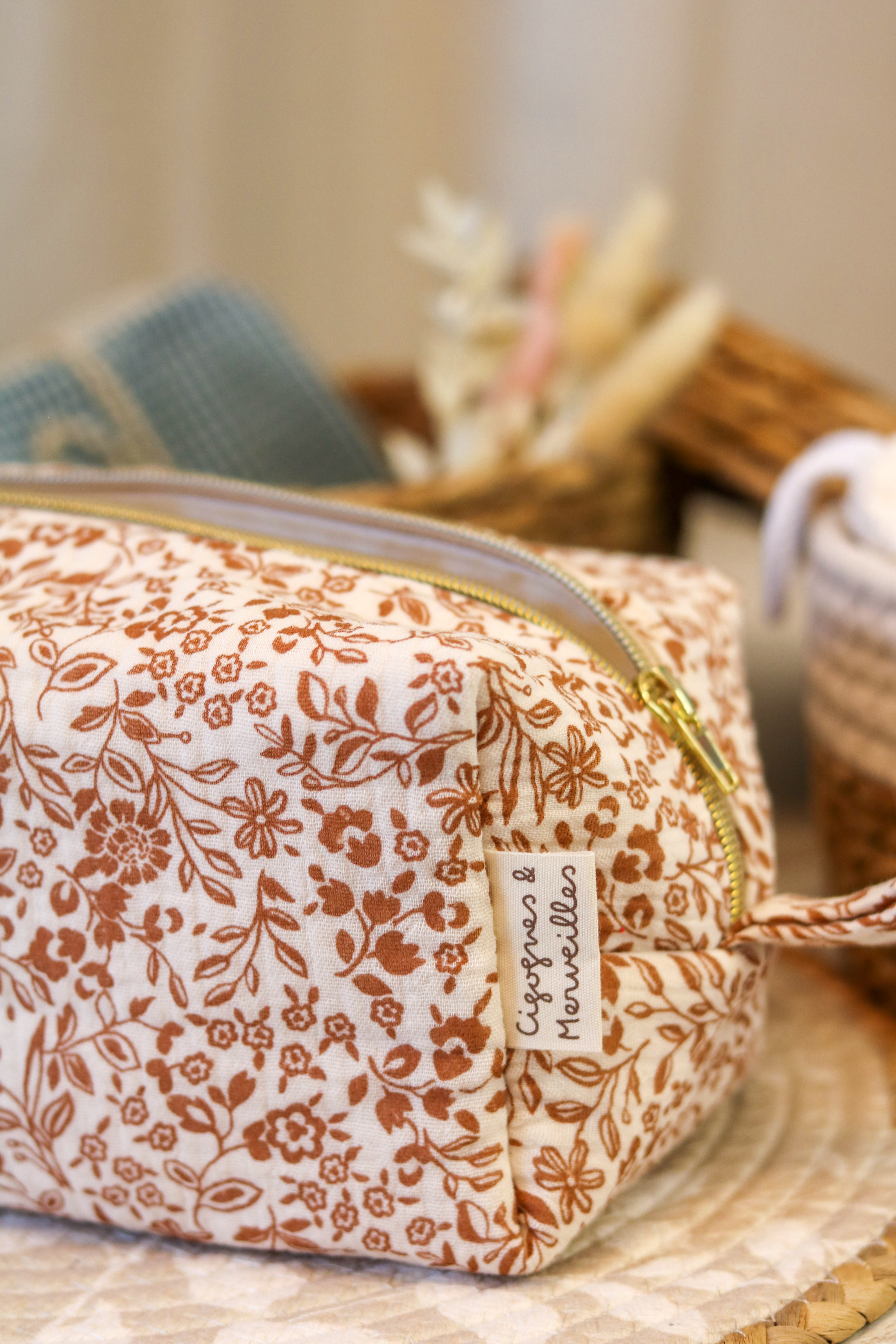 Trousse de Toilette Jardin Camel
