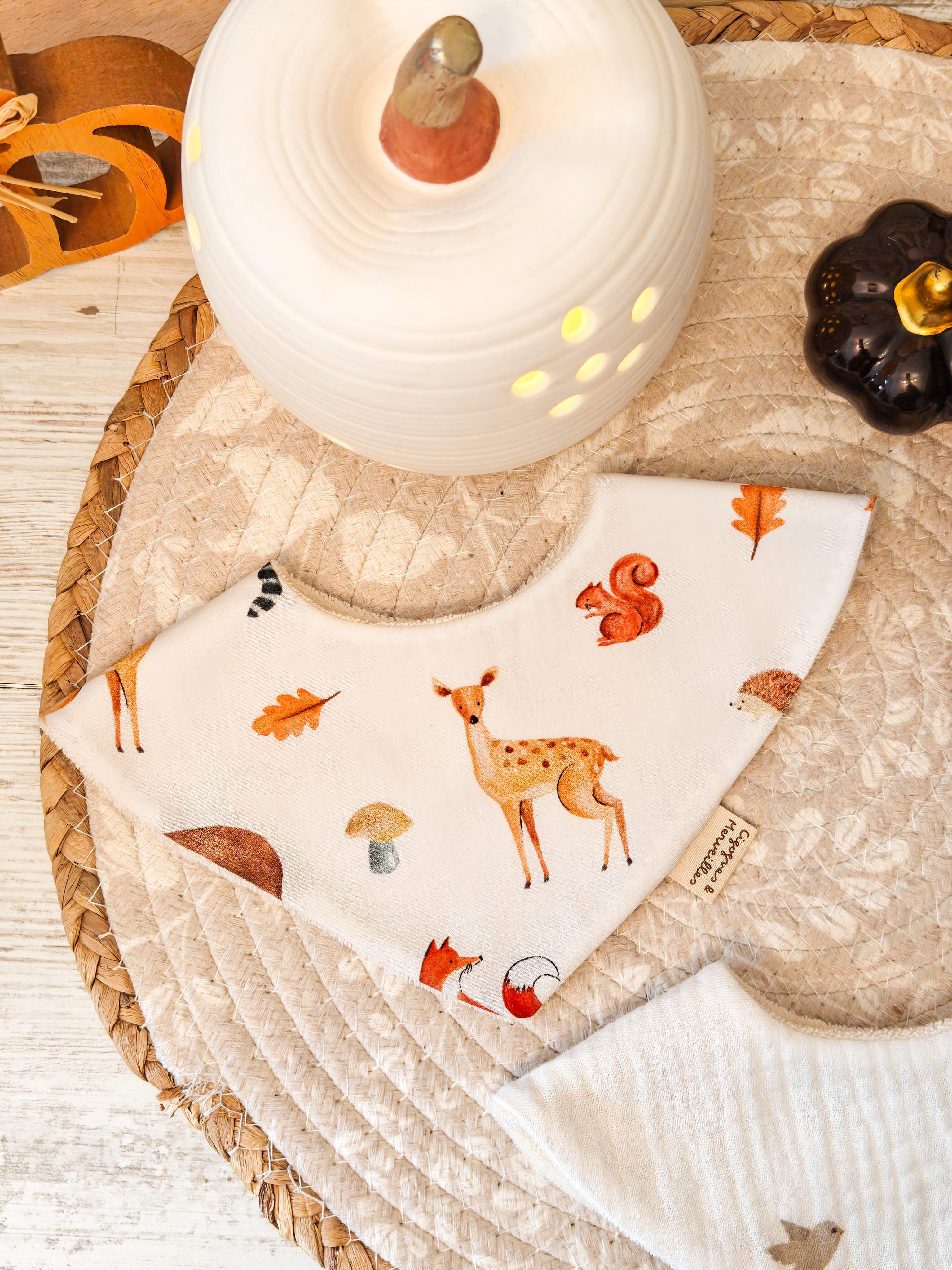 Bavoir Bandana Amis d'Automne