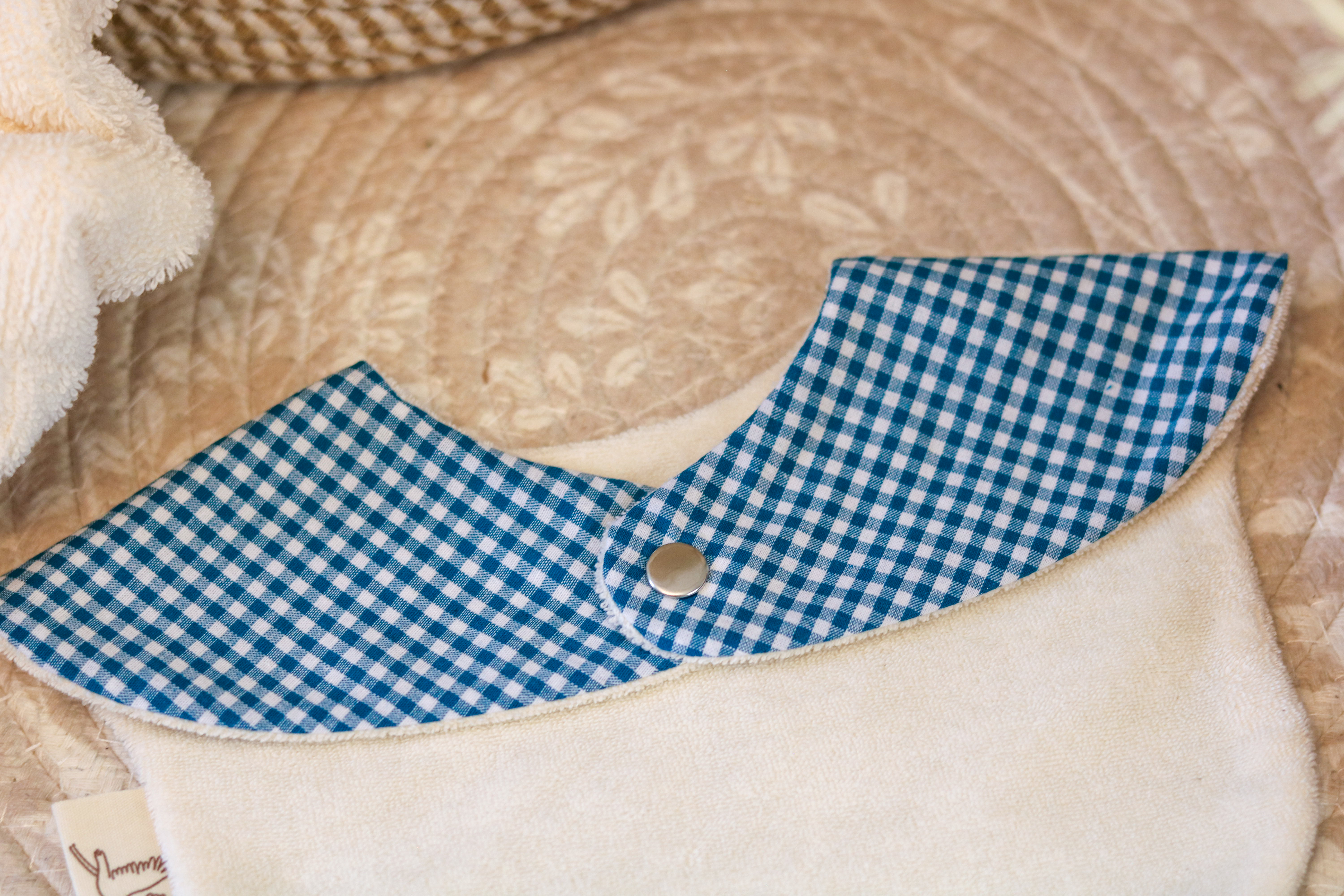 Bavoir Vichy Pétrole 